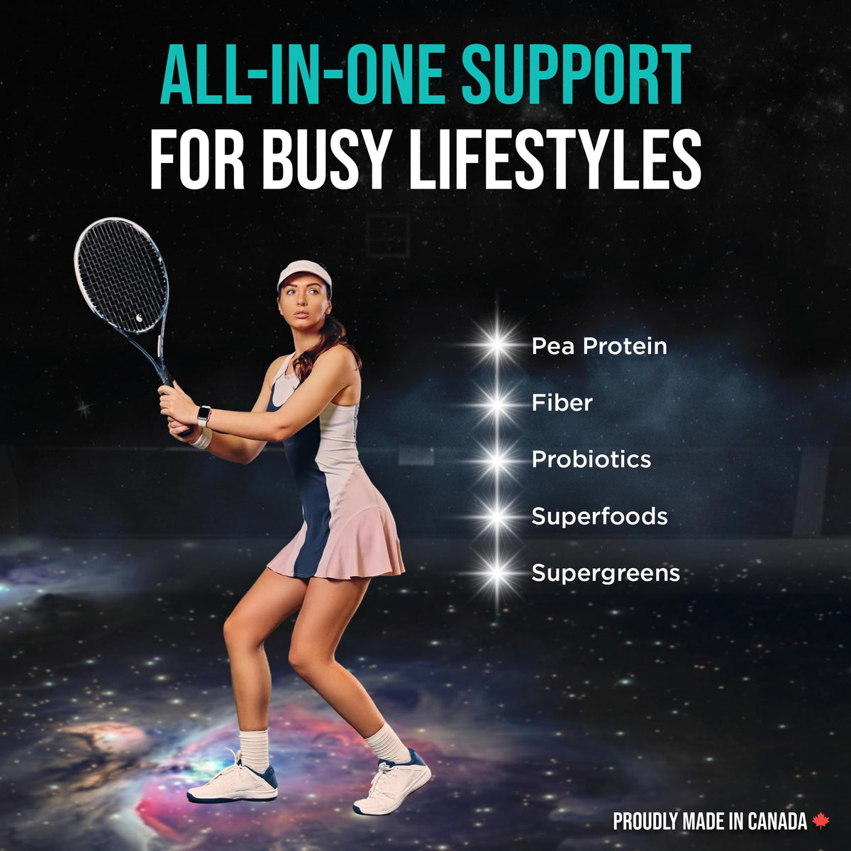 Vega Premium All-in-One Nutrition Protein Powder – 20g Plant-Based Vegan Protein, Vitamins & Probiotics, Vanilla, 827g (20 Servings) 🍁 All In One Marketplace Canada