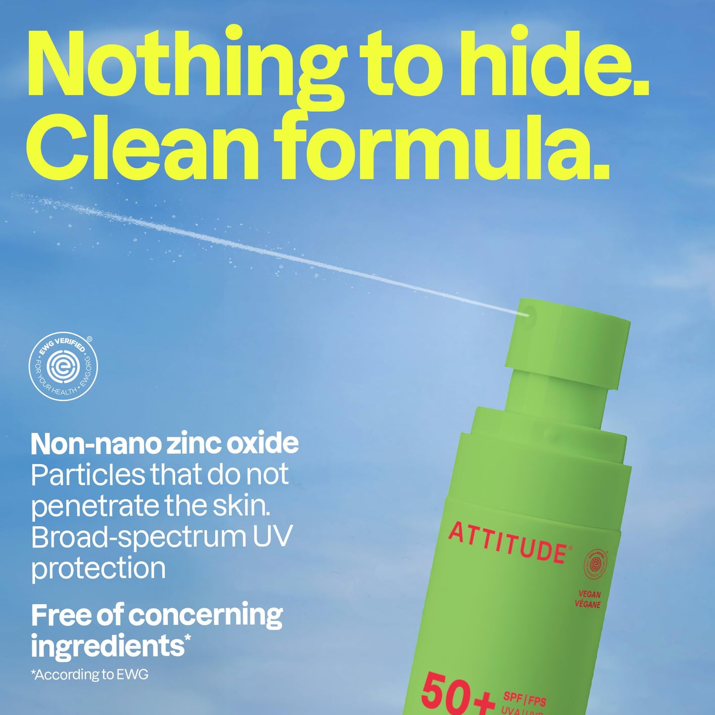 ATTITUDE Kids Mineral Sunscreen Lightweight Lotion SPF 50, Broad Spectrum Zinc Oxide, EWG Verified, Non-Nano, Water-Resistant 80 Minutes, Non-Greasy for Face & Body, Vegan, Watermelon & Coco Scent, 80 grams 🍁 All In One Marketplace Canada