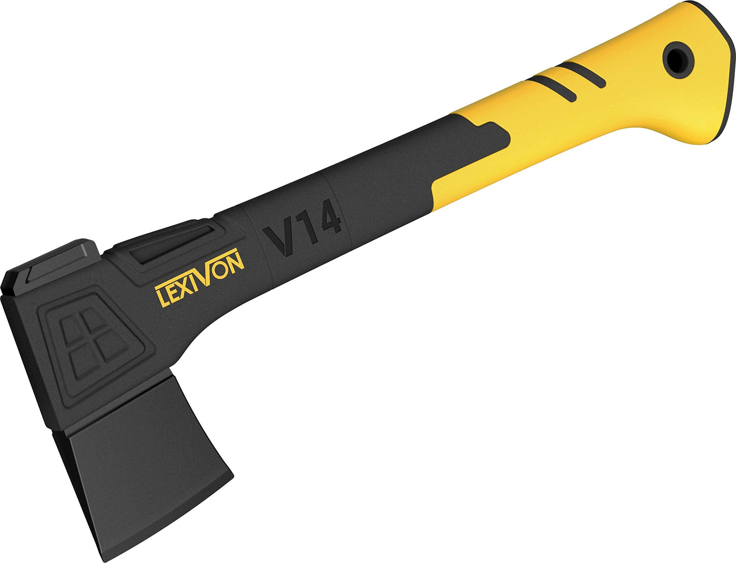 LEXIVON V14 Camping Hatchet, 14-Inch Axe | Ergonomic TPR Grip, Lightweight Fiber-Glass Composite Handle | Protective Carrying Sheath Included (LX-V14) 🍁 All In One Marketplace Canada