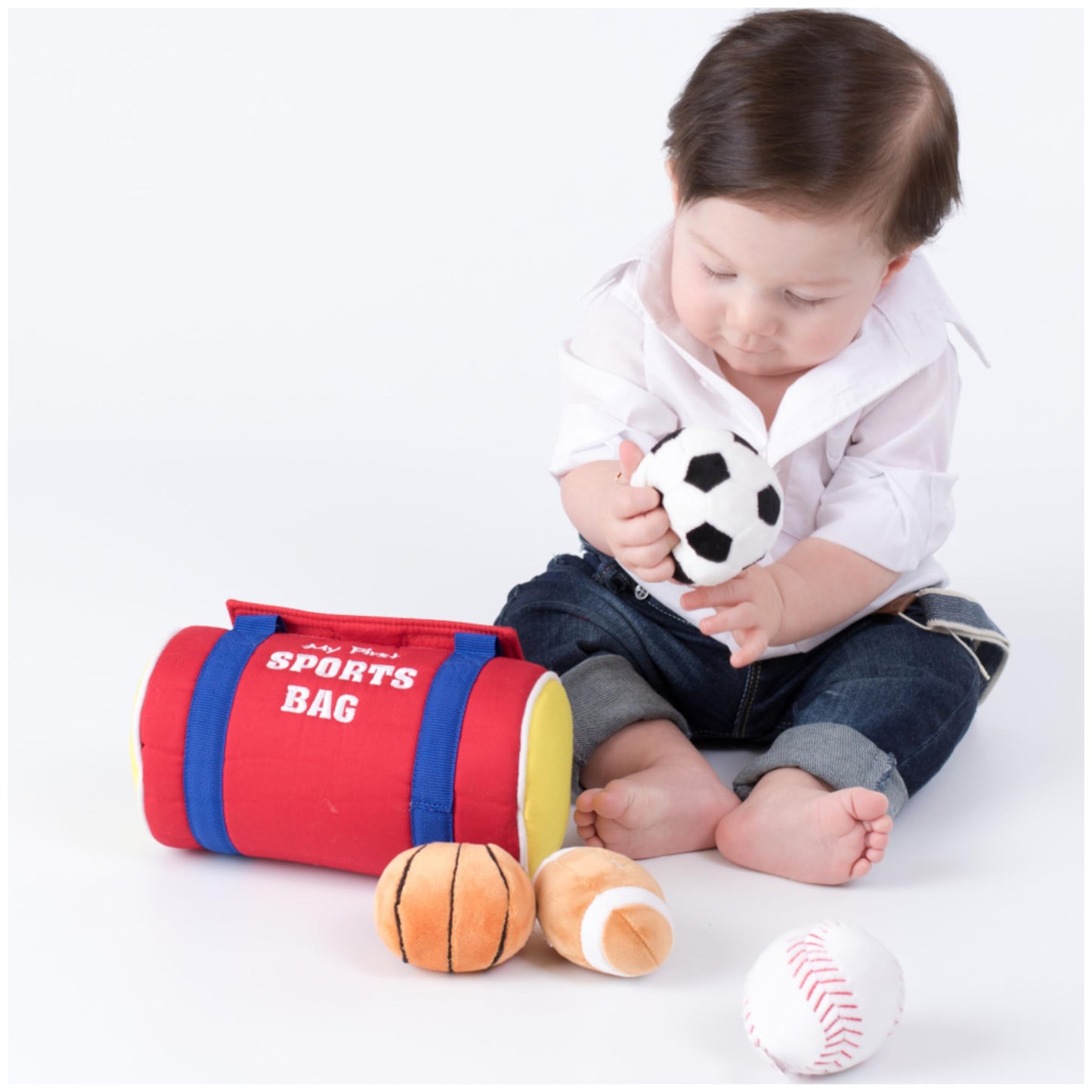 Baby GUND My First Sports Bag Stuffed Plush Playset, Baby Gift Toys for Boys and Girls Ages 1 & Up, 5 Piece, 8" 🍁 All In One Marketplace Canada