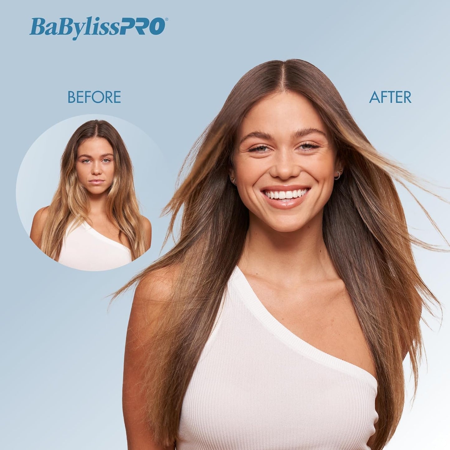 BaBylissPRO Nano Titanium & Ceramic Ultra-Slim Hair Straightener, Blue 🍁 All In One Marketplace Canada