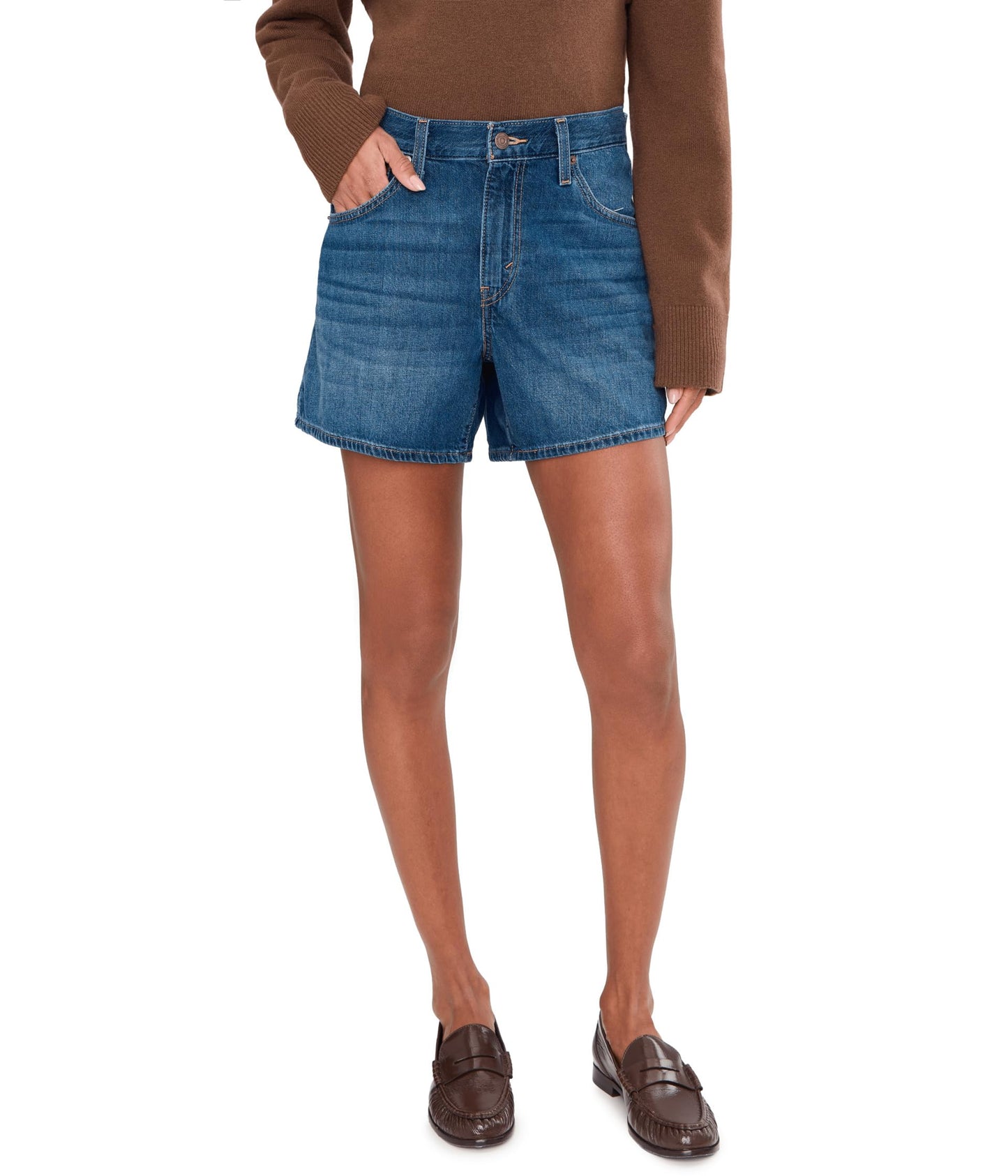 Levi's Womens Cinch Mid-Thigh Short, (New) Kiss Goodbye (Lightweight) (Non-Stretch), 32 🍁 All In One Marketplace Canada