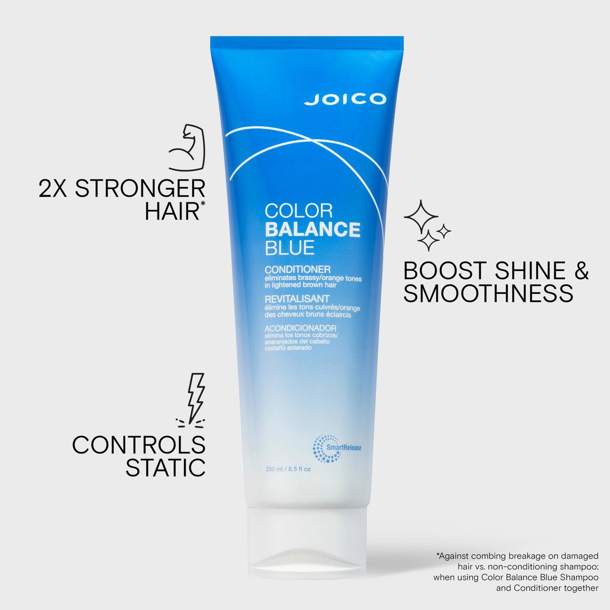 Joico Color Balance Blue Conditioner for Brunette Hair, Neutralizes Brassy Tones, Protects Colour Treated Hair, with Keratin and Green Tea Extract 🍁 All In One Marketplace Canada