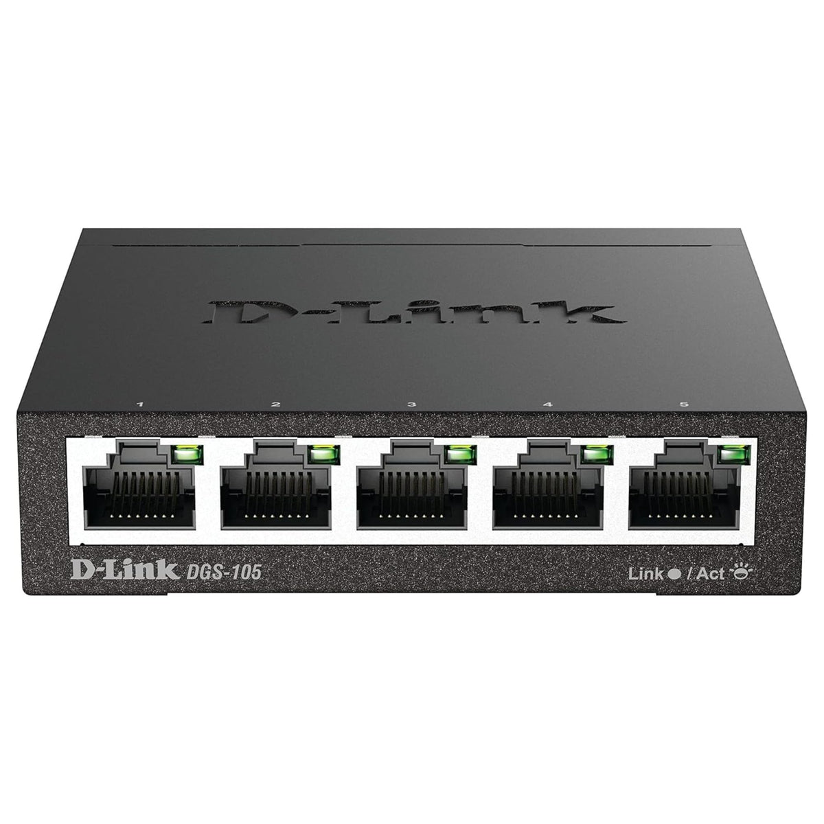 D-Link DGS-105, 5 Port Gigabit Ethernet Switch Unmanaged, Network Splitter, Silent Fanless, Network Hub, Sturdy Metal with Shielded Ports, Desktop/Wall Mount, QoS, Energy Saving, Plug and Play 🍁 All In One Marketplace Canada