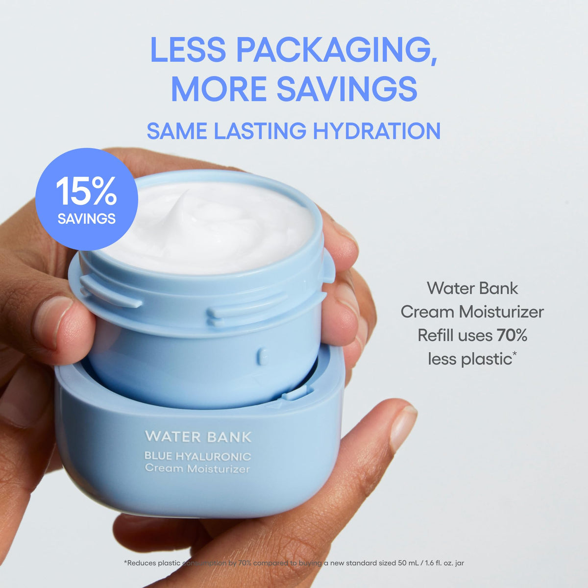 LANEIGE Water Bank Blue Hyaluronic Cream Moisturizer Refill: Hydrating Korean Face Cream with Squalane & Ceramide for Skin Barrier Support, Dermatologist-Tested 🍁 All In One Marketplace Canada