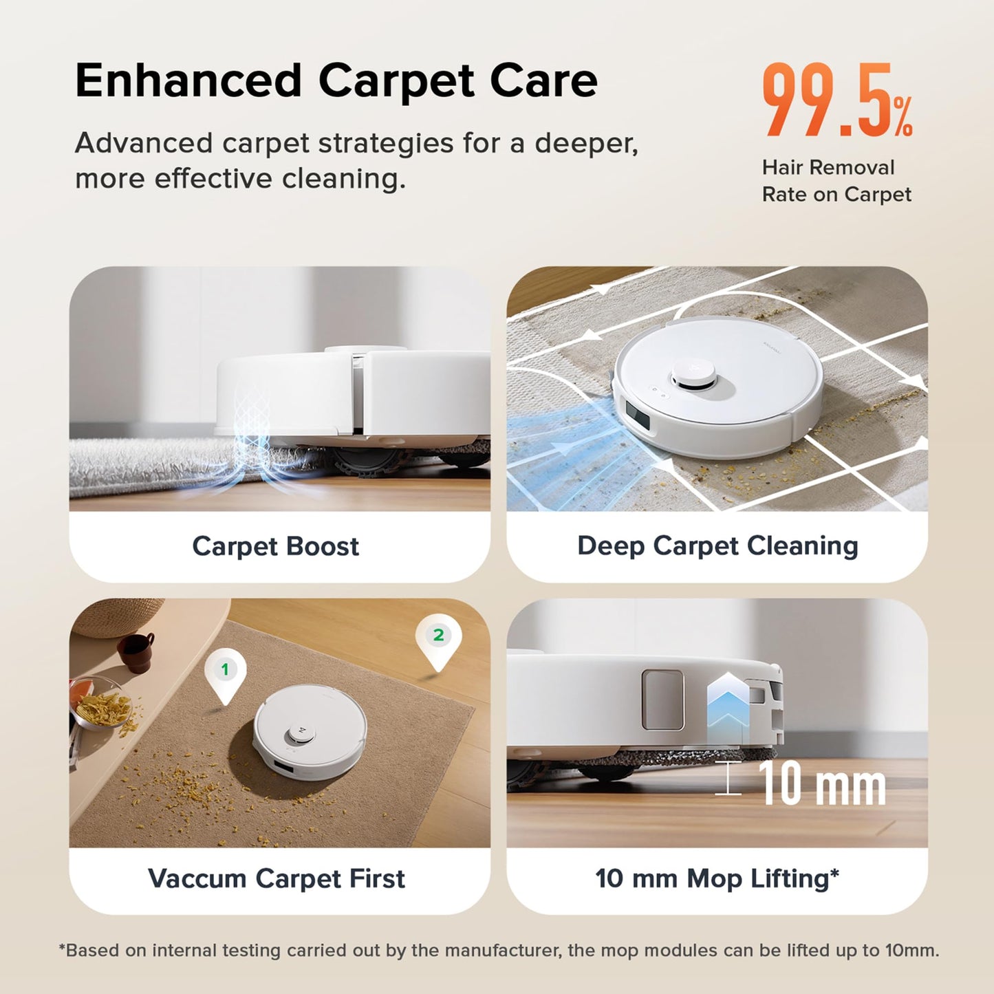 roborock Qrevo Curv S5X Robot Vacuum and Mop, 18,500Pa Suction, Zero-Tangling Design, FlexiArm Side Brush & Mop, Smart Obstacle Avoidance, Self-Washing & Drying, Self-Emptying, Perfect for Carpet 🍁 All In One Marketplace Canada