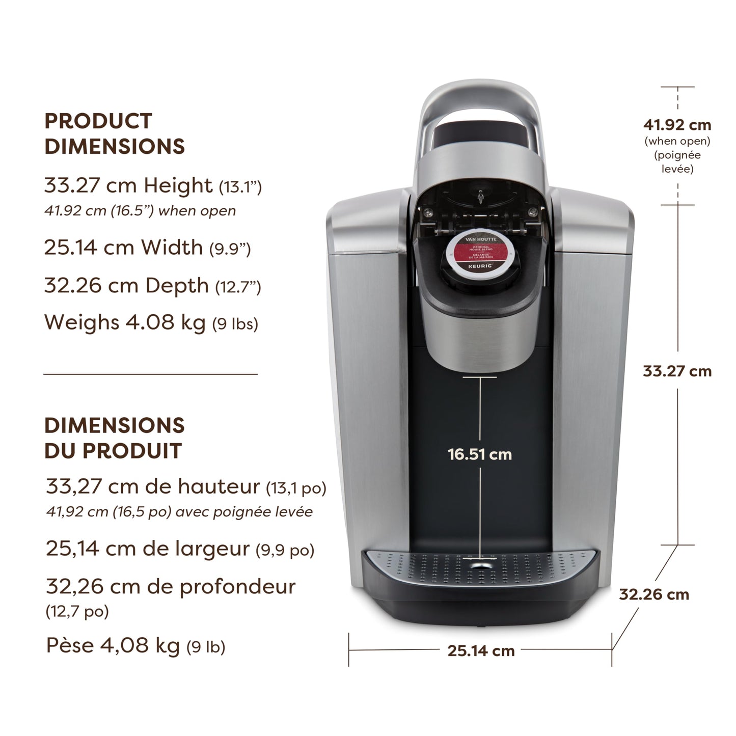Keurig K-Elite Single Serve K-Cup Pod Coffee Maker, With Iced Brew Functionality And Quiet Brew Technology, Brushed Silver 🍁 All In One Marketplace Canada