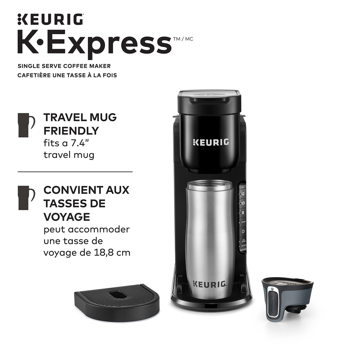 Keurig K-Express Single Serve K-Cup Pod Coffee Maker, Black, With A Removable Reservoir And Strong Button Function 🍁 All In One Marketplace Canada