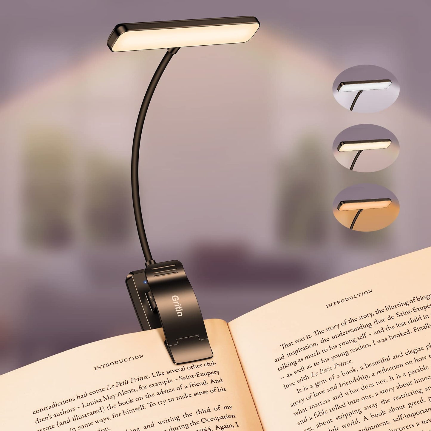 Gritin 19 LED Rechargeable Book Light for Reading in Bed 🍁 All In One Marketplace Canada