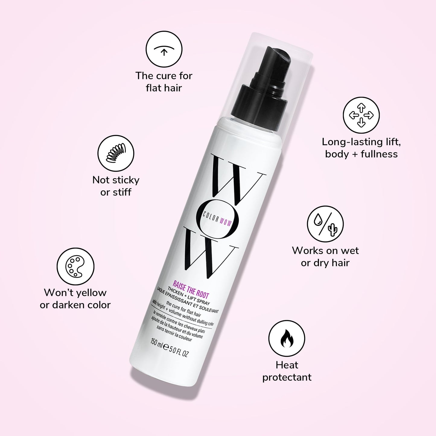 COLOR WOW Raise The Root Thicken Plus Lift Spray, 5 fl. Oz., 1 Count 🍁 All In One Marketplace Canada