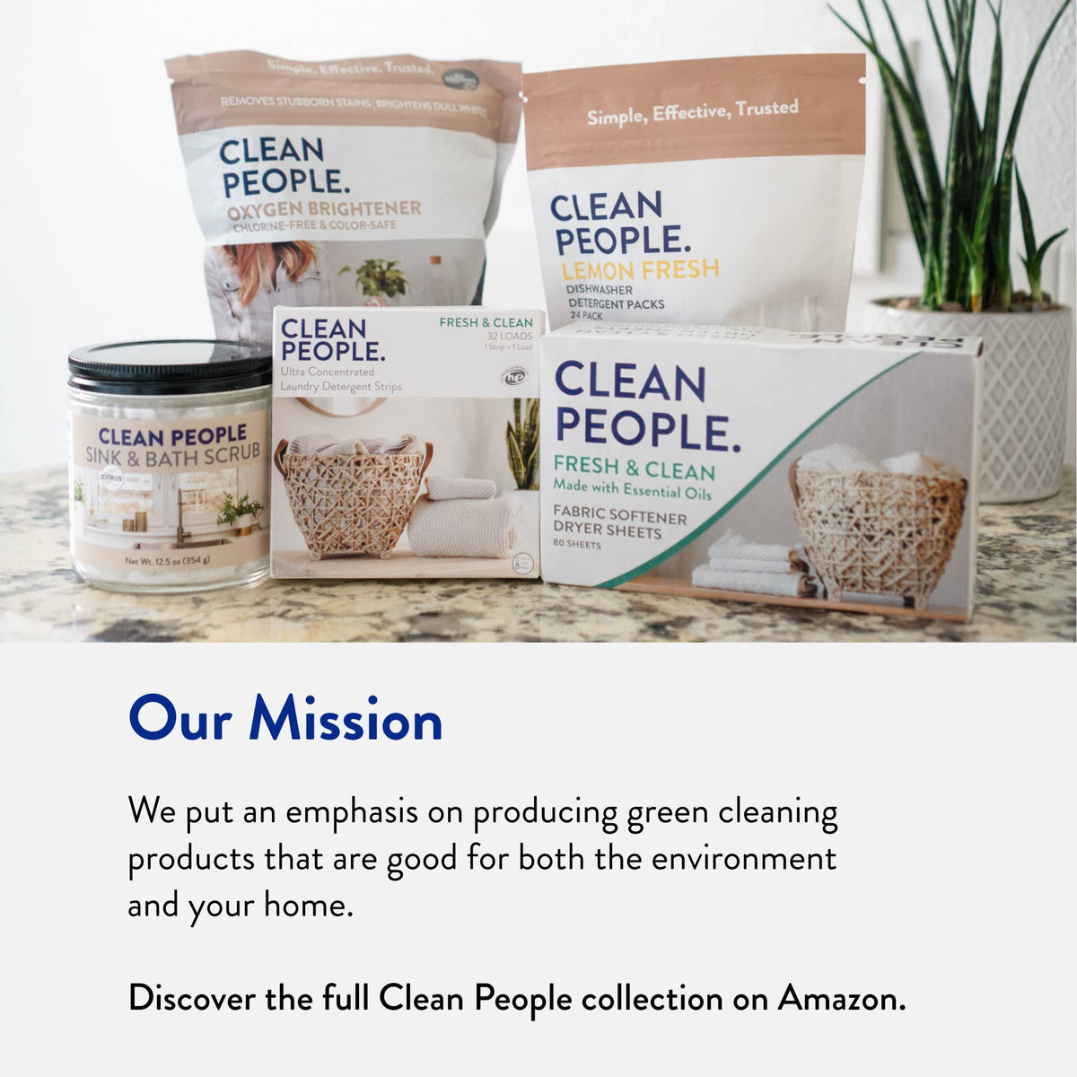 The Clean People Liquid Laundry Detergent - Recyclable Packaging, Stain Fighting - Ultra Concentrated, Laundry Soap (50 Fl Oz, Fresh Scent) 🍁 All In One Marketplace Canada