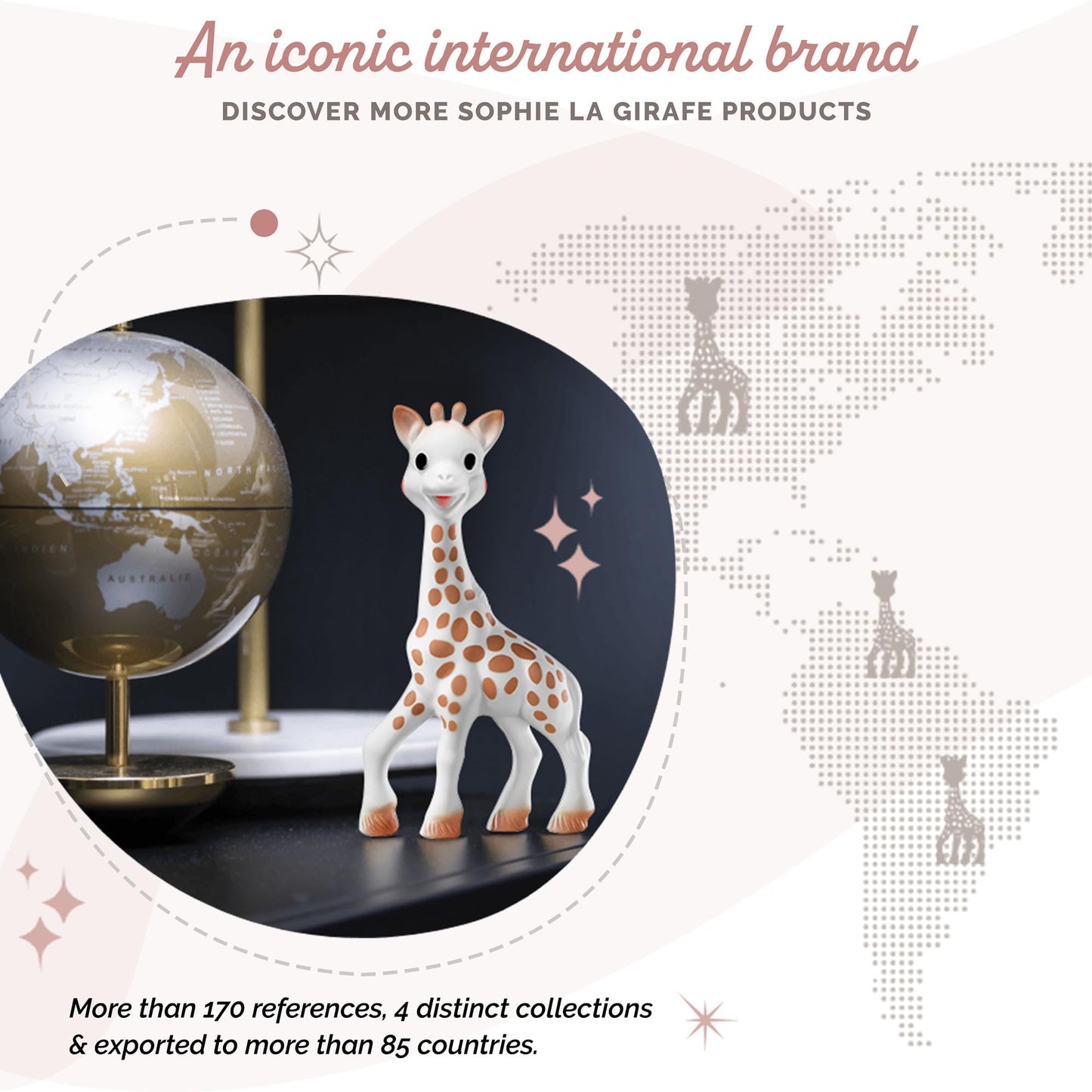 Vulli Sophie The Giraffe Teether, Brown/White 🍁 All In One Marketplace Canada