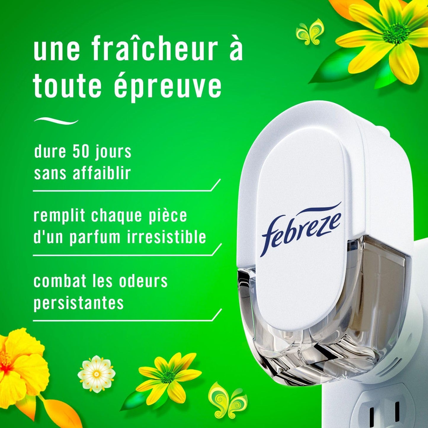 Febreze Plug In Air Freshener, Odor-Fighting Scented Oil Refill, Home and Bathroom and Kitchen, Long Lasting for Strong Odors, Gain Moonlight Breeze & Gain Original Scents, Refills, 4 Count 🍁 All In One Marketplace Canada