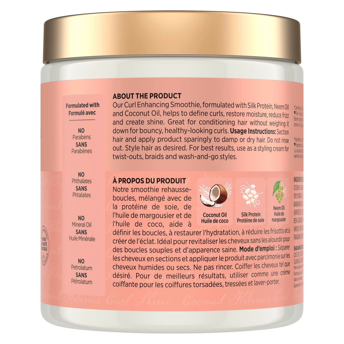 SheaMoisture Coconut & Hibiscus Curl-Enhancing Smoothie with Silk Protein & Neem Oil 567g 🍁 All In One Marketplace Canada