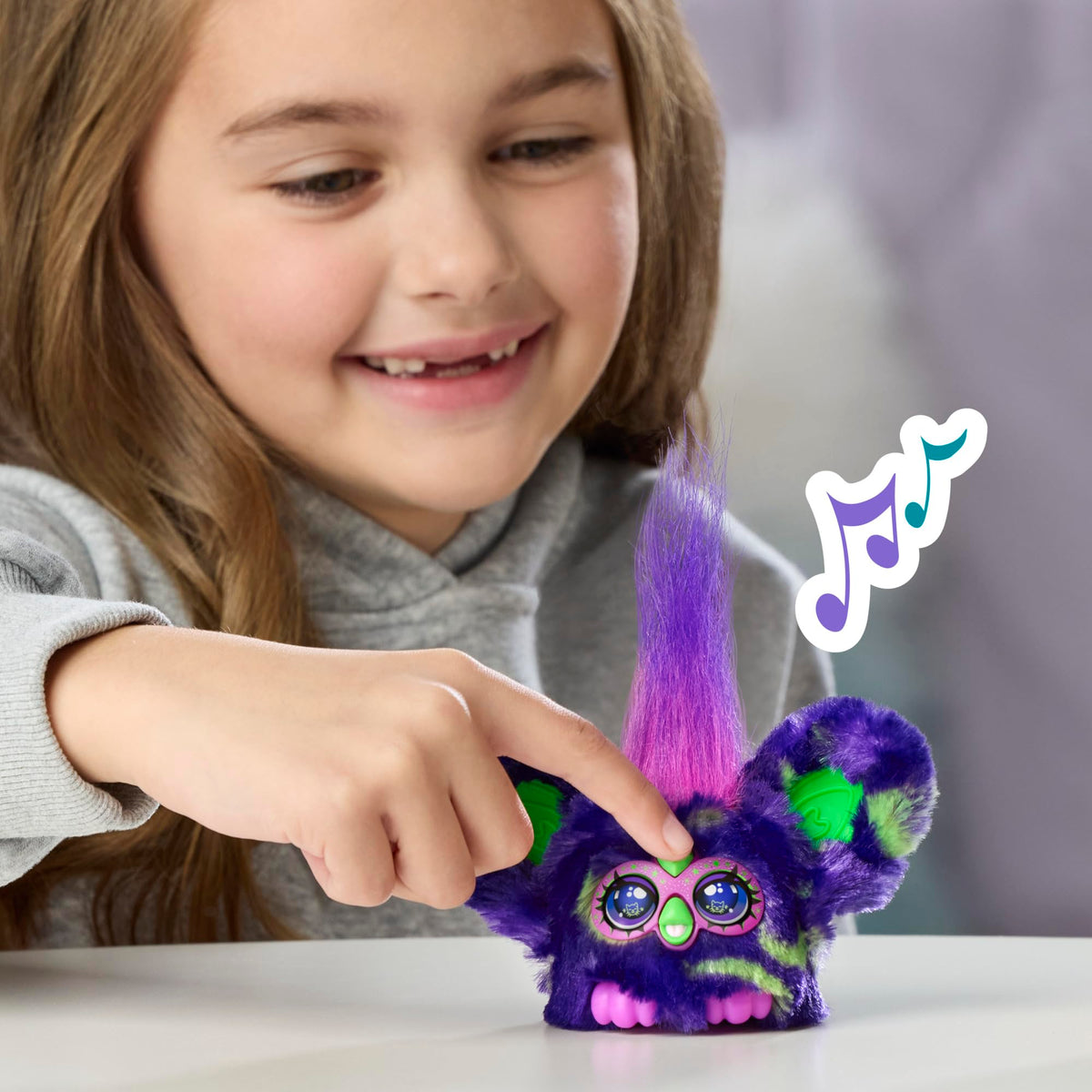 Furby Furblets 2 Pack of Fall Edition Mini Friends Trick-Ee & Boo-Kin, Electronic Halloween Plush Toys for Girls & Boys 6+, Multicolor