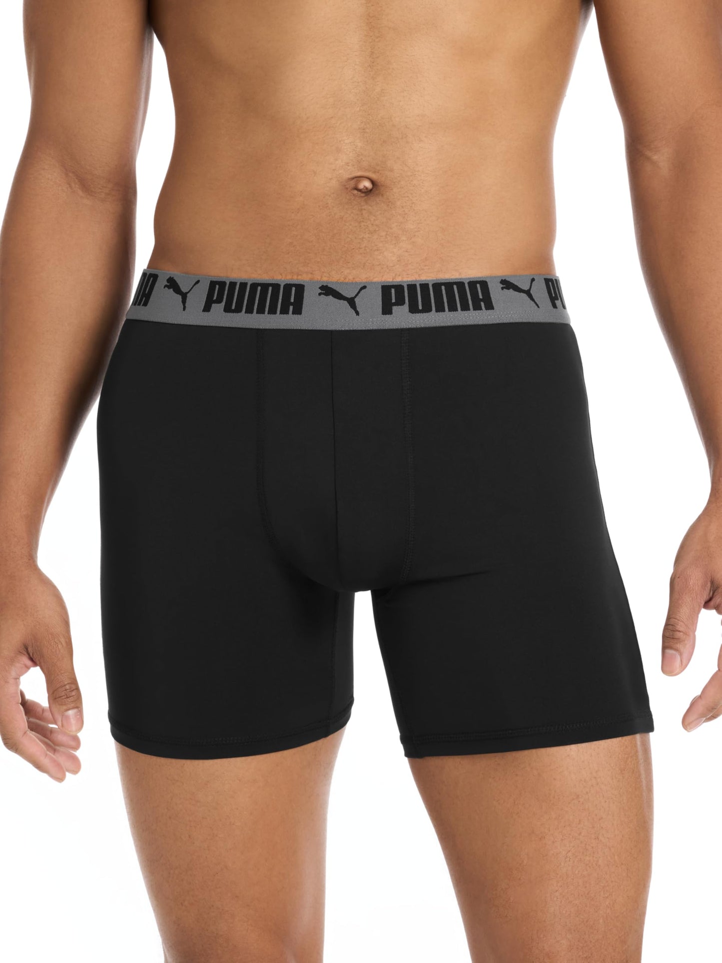 Puma Men's 4 Pack Active Stretch Boxer Briefs, Black, X-Large 🍁 All In One Marketplace Canada