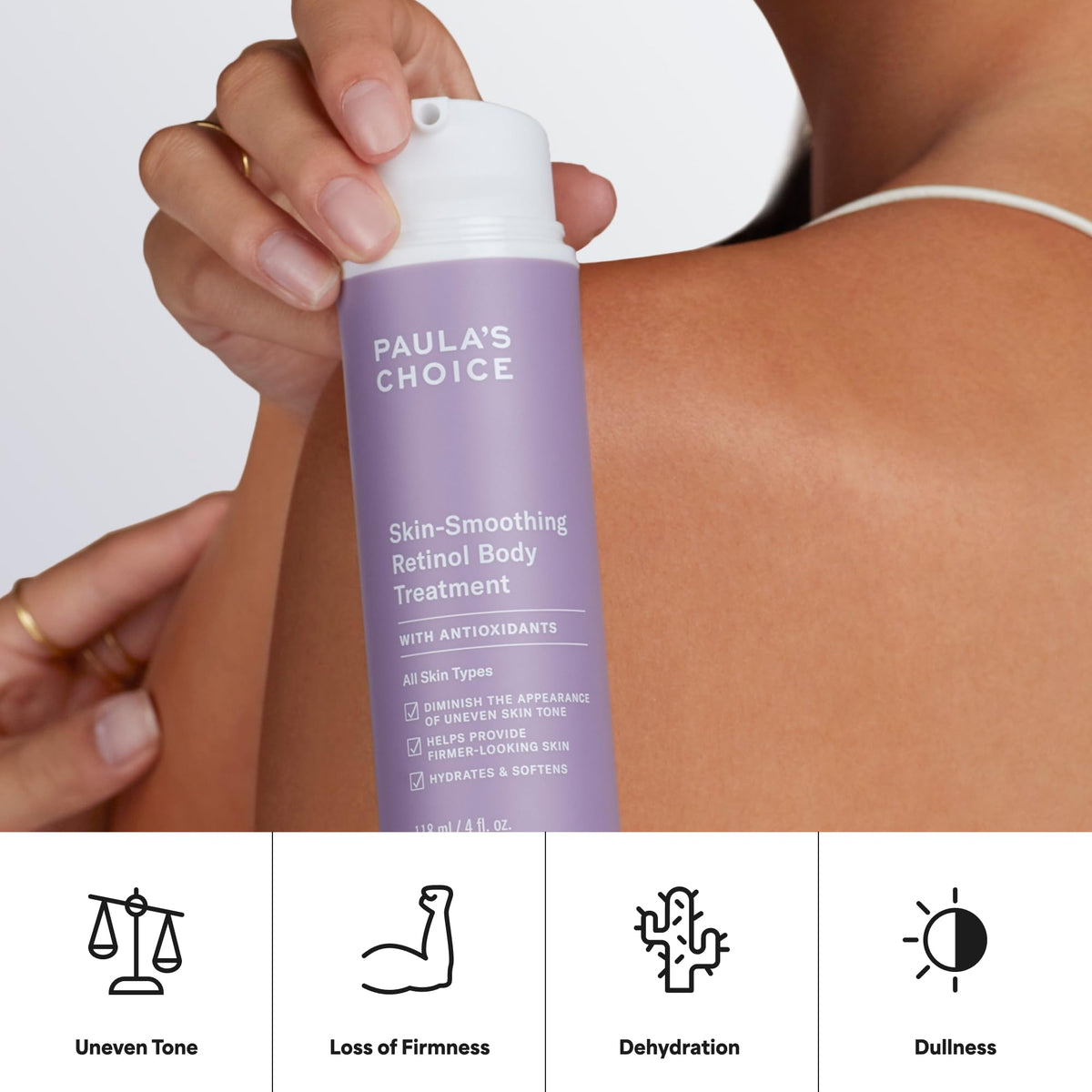 Paula's Choice Retinol Skin-Smoothing Body Treatment, Shea Butter, Vitamin C & E Lotion, Moisturizer for Discolouration, Loss of Firmness, Uneven Tone & Texture, Fragrance-Free, 118 ml 🍁 All In One Marketplace Canada