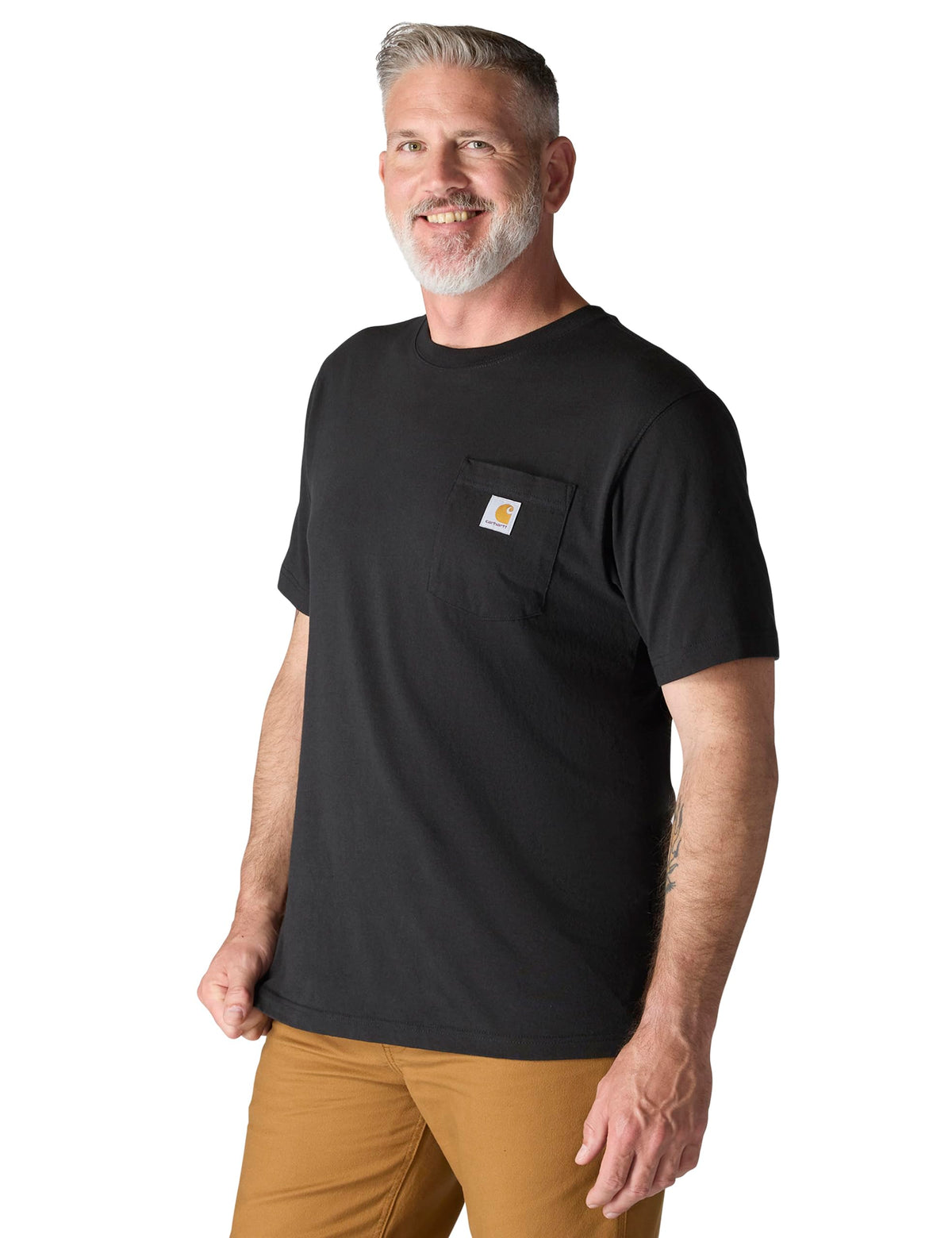 Carhartt Men's K87 Workwear Short Sleeve T-Shirt (Regular and Big & Tall Sizes), Black, Meduim 🍁 All In One Marketplace Canada