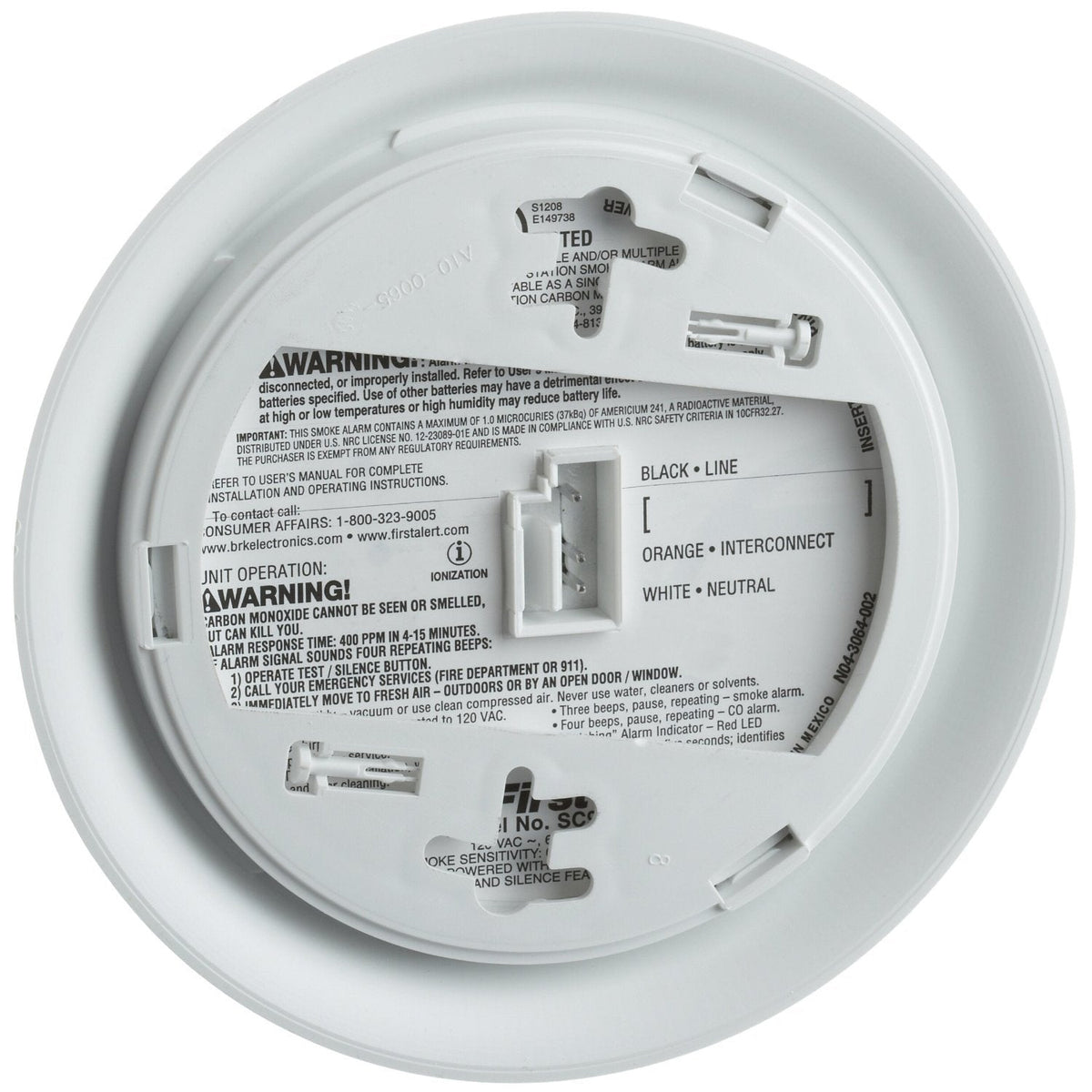First Alert SC9120BCA Hardwire Combination Carbon Monoxide and Smoke Alarm 🍁 All In One Marketplace Canada