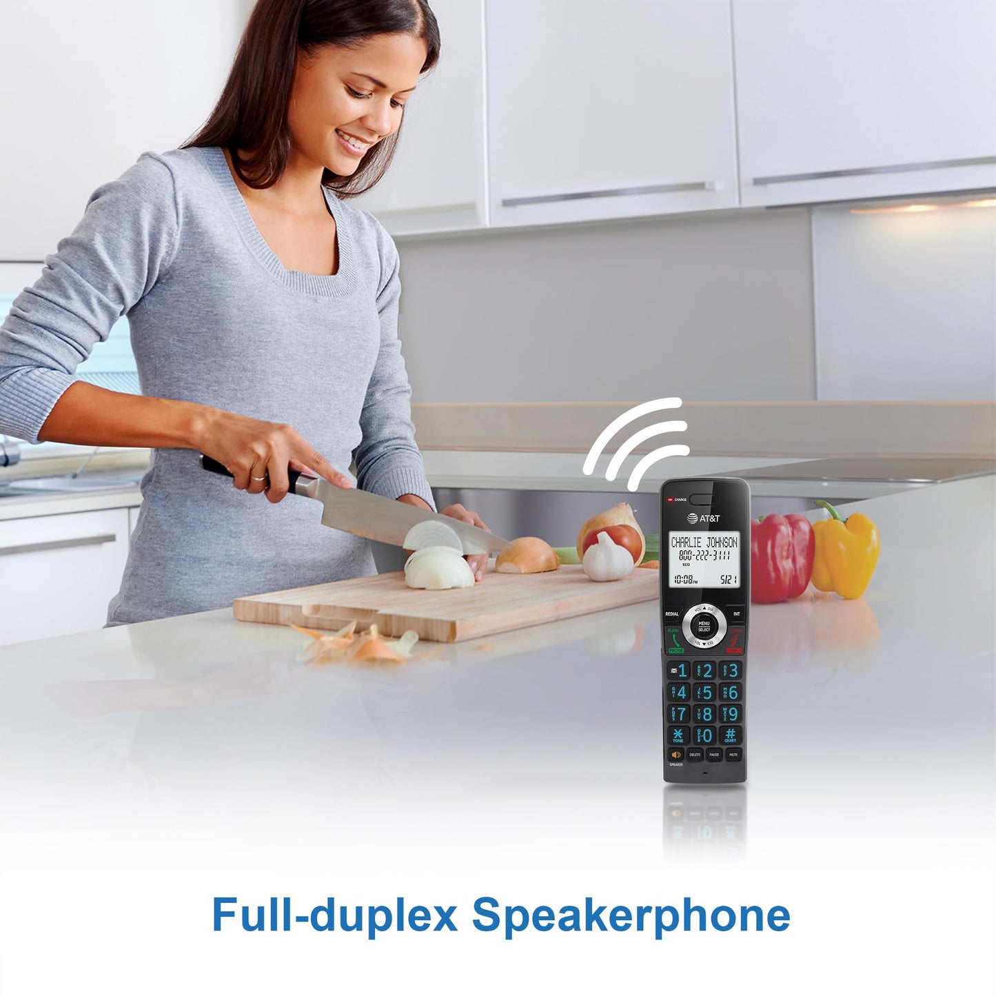 AT&T GL2101-2 DECT 6.0 Cordless Home Phone 2-Handset with Call Block, Caller ID, Full-Duplex Handset Speakerphone, 2" White Backlit Display, Lighted Keypad, Graphite & Black 🍁 All In One Marketplace Canada