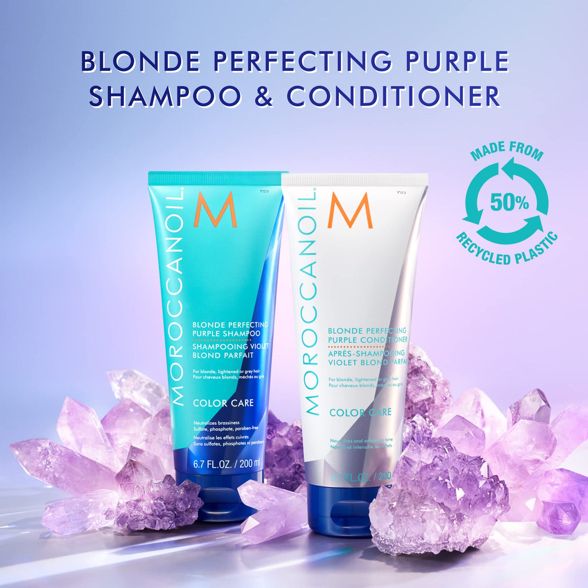 Moroccanoil Blonde Perfecting Purple Shampoo 6.7 fl. oz. 🍁 All In One Marketplace Canada