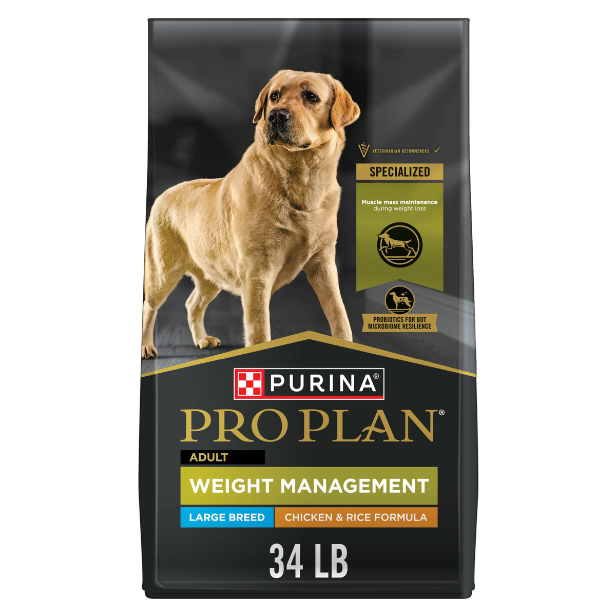 Purina Pro Plan FOCUS Adult Weight Management Large Breed Formula Adult Dry Food - (1) 34 lb. Bag 🍁 All In One Marketplace Canada