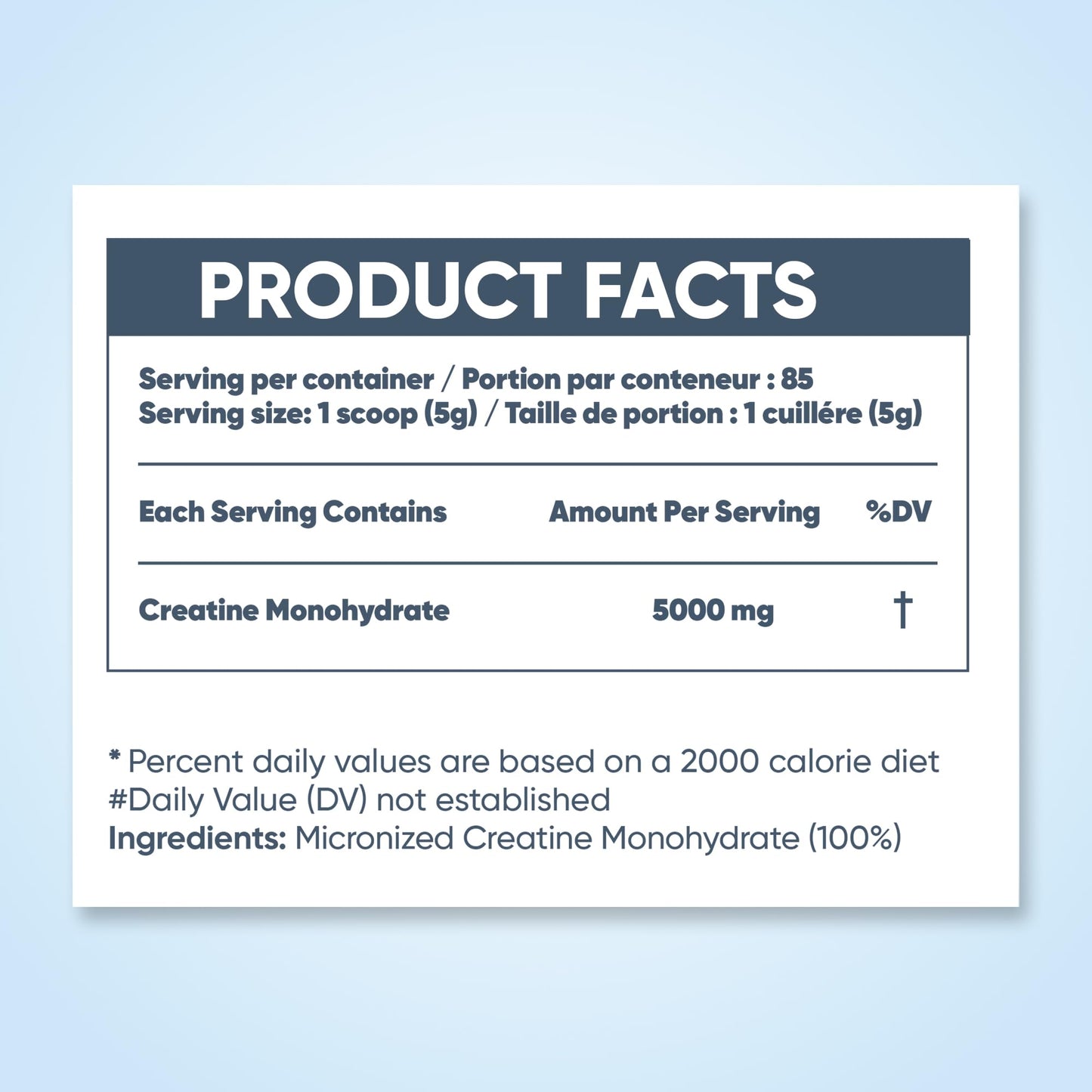 Pure Micronized Creatine Dissolves Easily | Creatine Monohydrate Powder 425g - For Increased Muscle Growth & Performance - Supports Athletic Performance - Creatine Powder for Workouts - 85 Servings 🍁 All In One Marketplace Canada