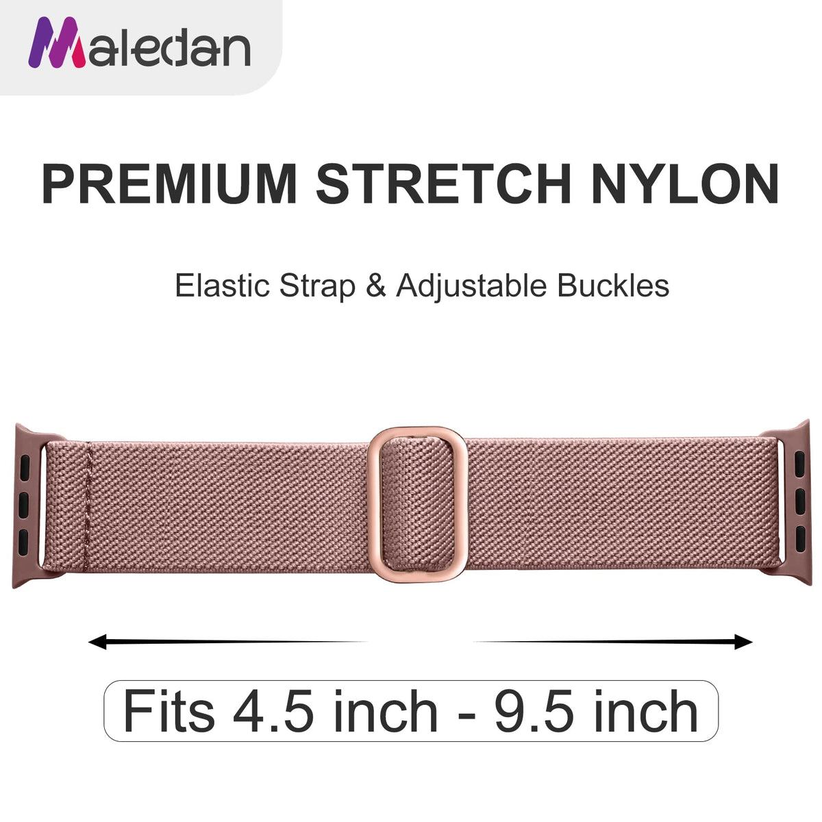 Maledan 10 Pack Stretchy Nylon Solo Loop Compatible with Apple Watch Strap 38mm 40mm 41mm 42mm Women Men, Braided Sport Elastic Bracelet for Apple Watch Band Series SE 11 10 9 8 7 6 5 4 3 2 1 Ultra 🍁 All In One Marketplace Canada