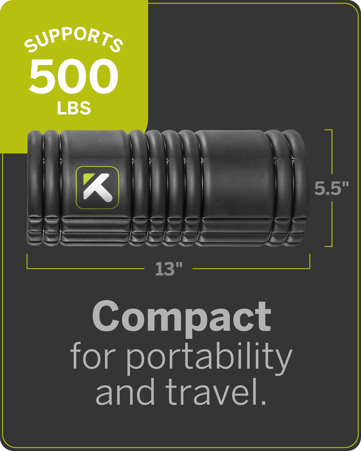 TriggerPoint Grid Foam Roller with Free Online Instructional Videos, Original (13-Inch), Black 🍁 All In One Marketplace Canada