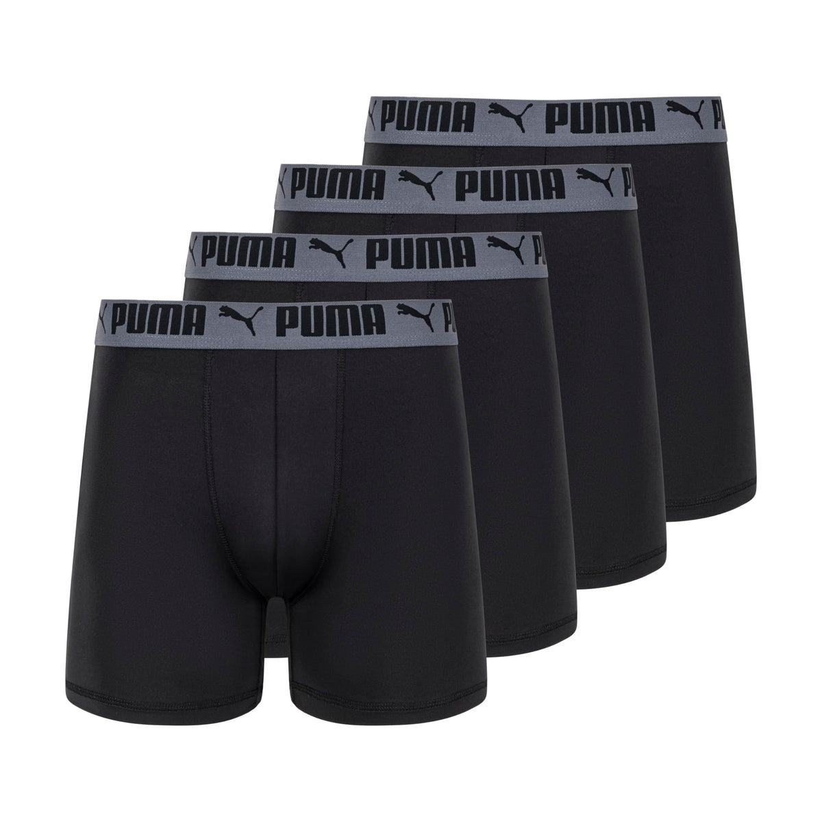 Puma Men's 4 Pack Active Stretch Boxer Briefs, Black, X-Large 🍁 All In One Marketplace Canada