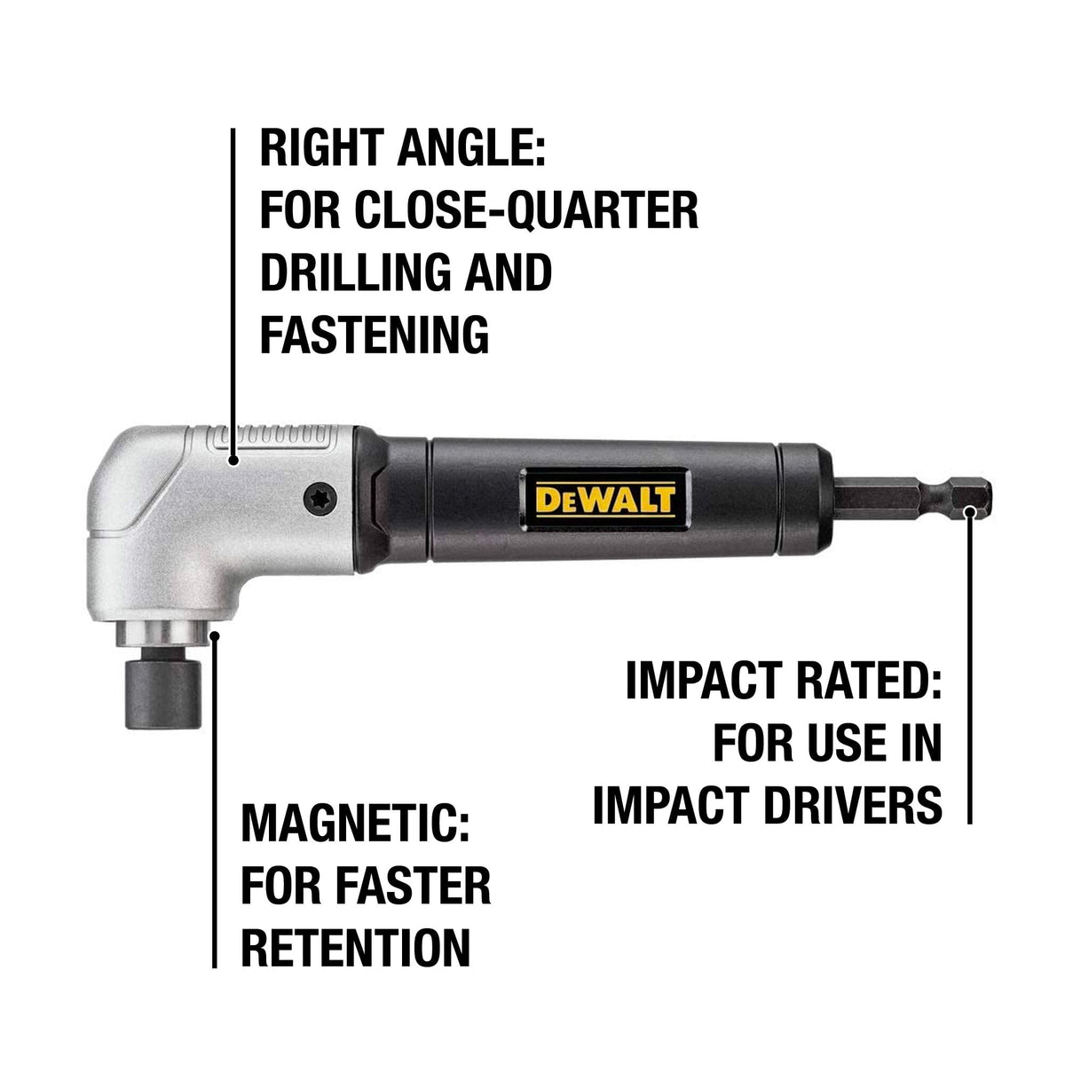 DEWALT Right Angle Attachment, Impact Ready (DWARA120) 🍁 All In One Marketplace Canada