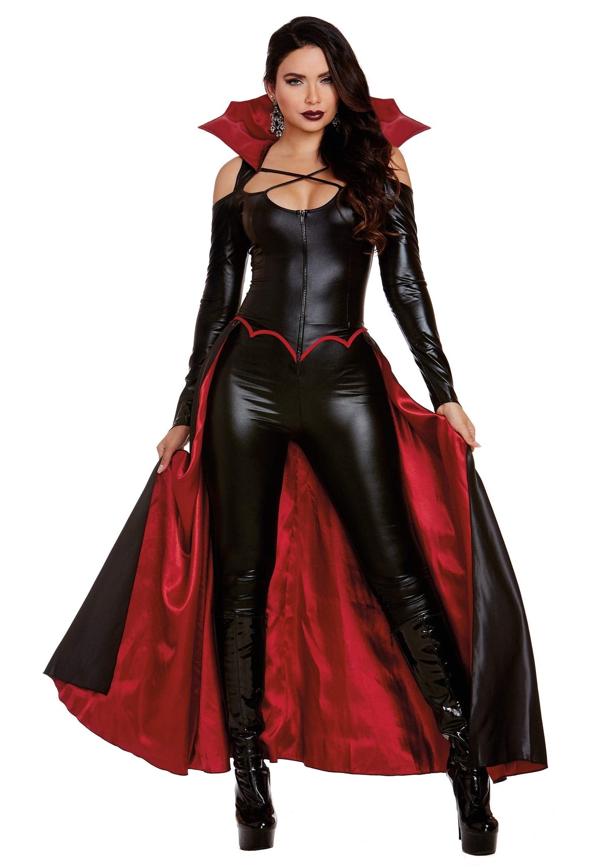 Dreamgirl Adult Vampire Costume for Women, Modern Gothic Female Vampire Halloween Costume