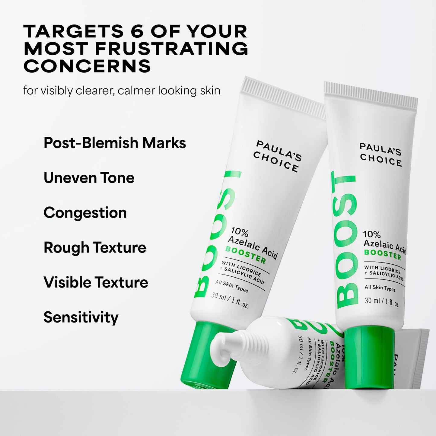 Paula's Choice BOOST 10% Azelaic Acid Booster Cream Gel, Licorice Extract & Salicylic Acid, Oil-Free Skin Serum, Fragrance-Free, 30 ml 🍁 All In One Marketplace Canada