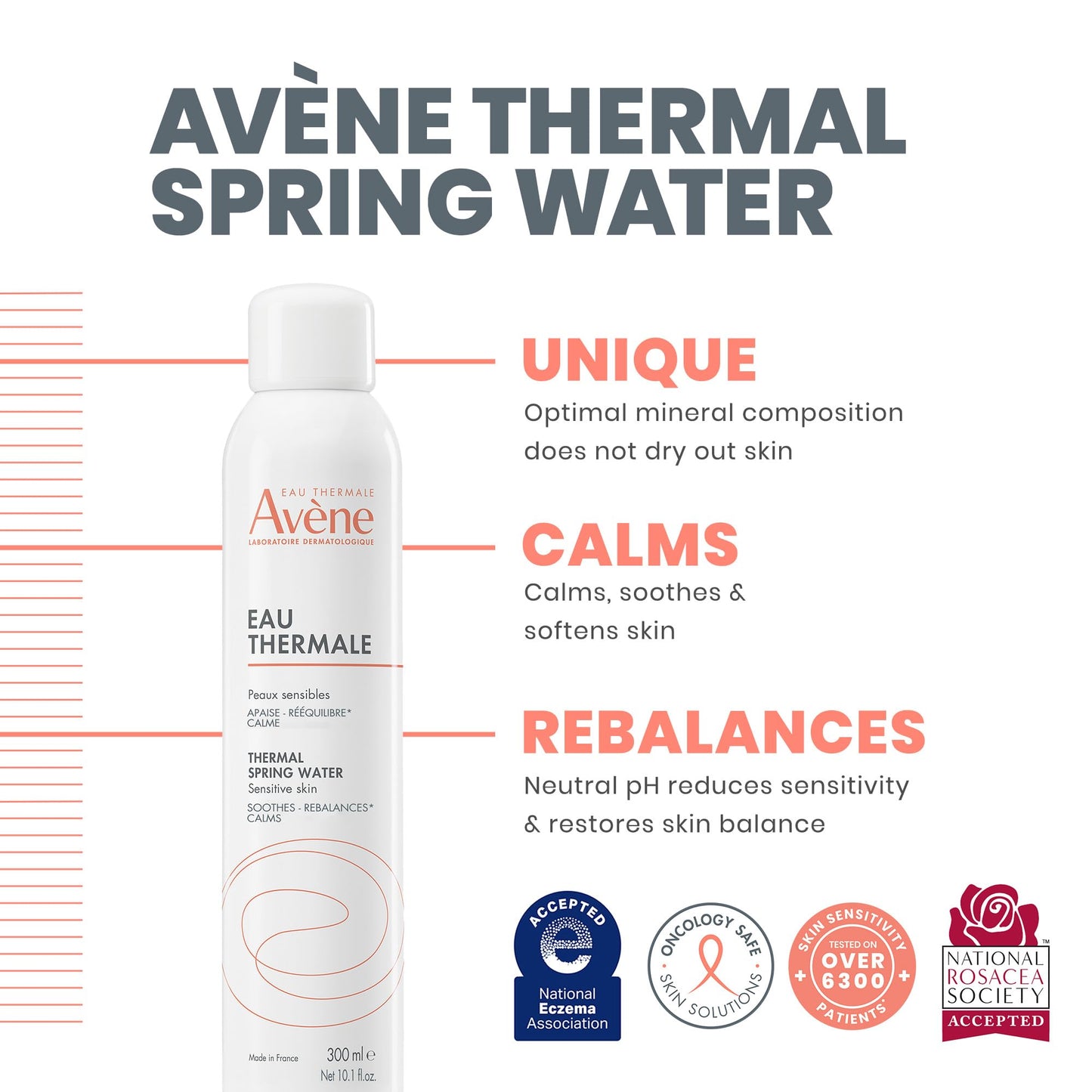 Eau Thermale Avene Thermal Spring Water, Soothes, Calms and Strengthens the protective barrier of sensitive skin, Facial Mist Spray, Microbiome rebalancing, for Sensitive Skin, 300ml 🍁 All In One Marketplace Canada