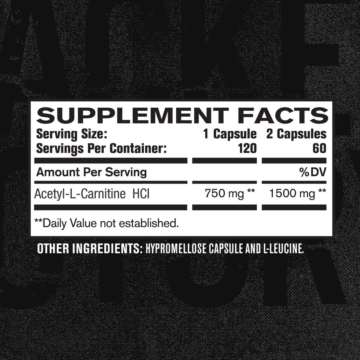 Acetyl L Carnitine Supplement 750mg - Extra Strength L-Carnitine (ALCAR) for Energy, Mood Improvement, Memory & More - 120 Capsules 🍁 All In One Marketplace Canada