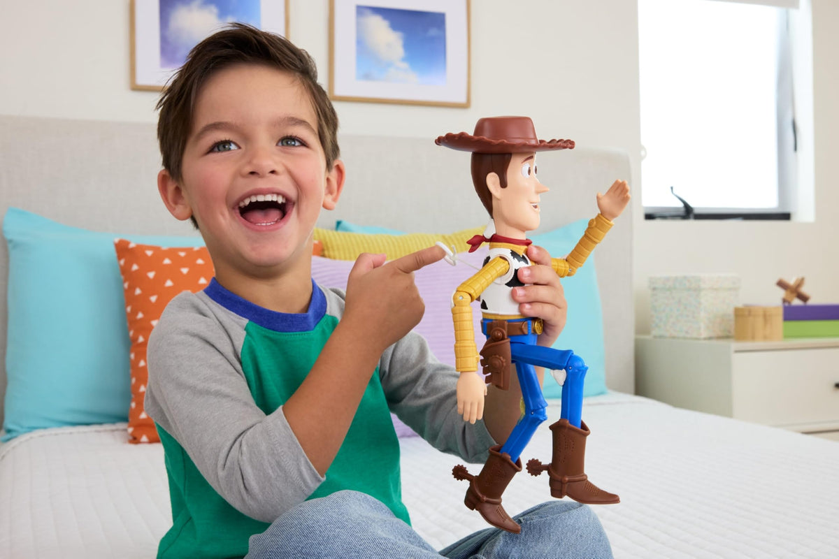 Mattel Disney and Pixar Toy Story 5 Running Woody 12 Inch Action Figure with 50 Plus Movie Phrases and Sounds, Movie-Accurate 🍁 All In One Marketplace Canada