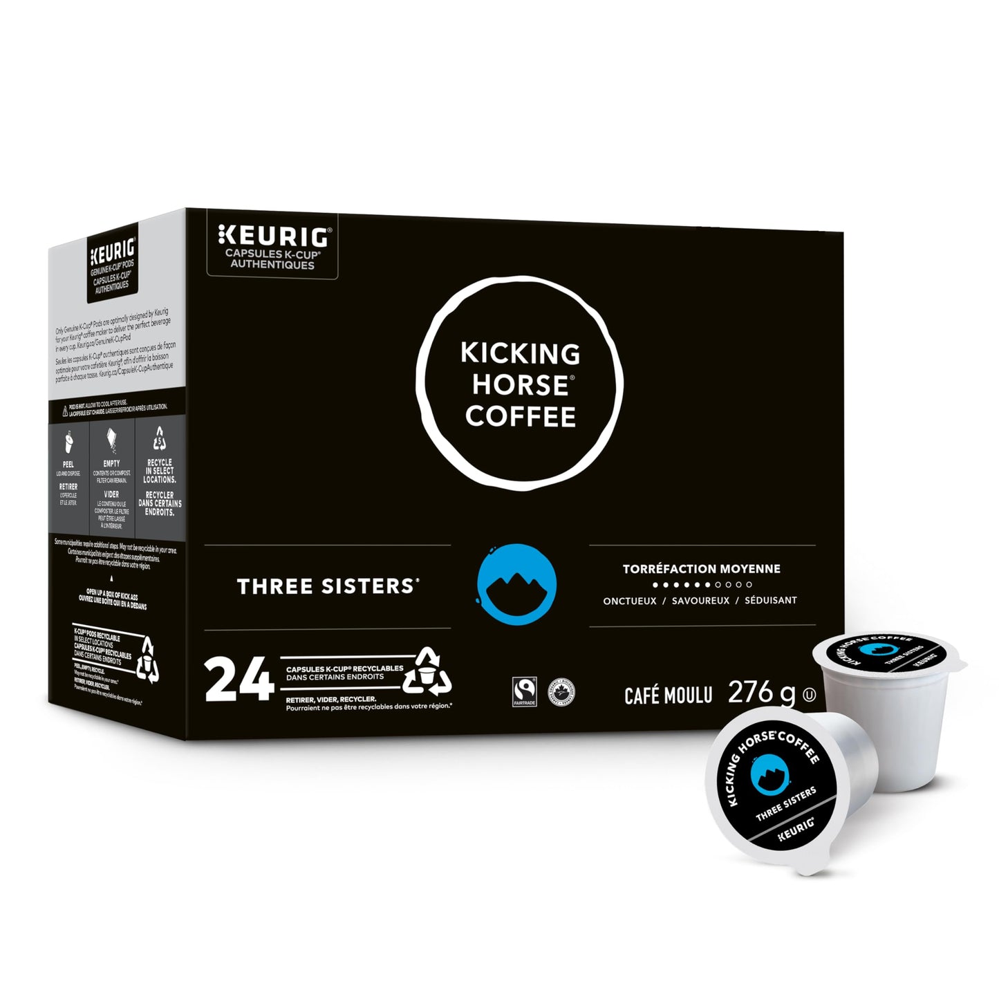 Kicking Horse Three Sisters, Medium Roast, K-Cup Coffee Pods, 24 Count 🍁 All In One Marketplace Canada