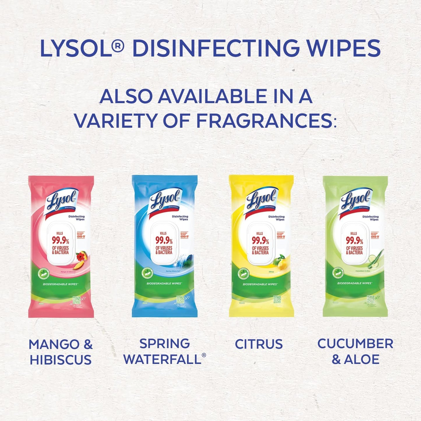 Lysol Disinfecting Wipes Flatpack, Citrus, Biodegradable Wipes, Kills 99.9% of Viruses & Bacteria, Bulk Pack of 4, 336 count (4 x 84 count) 🍁 All In One Marketplace Canada