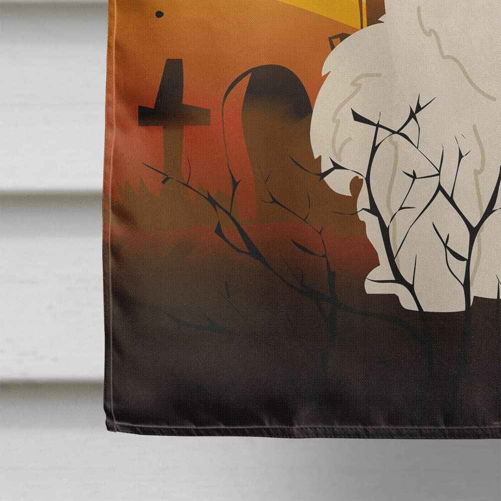 Caroline's Treasures BB4296CHF Halloween Samoyed Flag Canvas House Size, Large, Multicolor