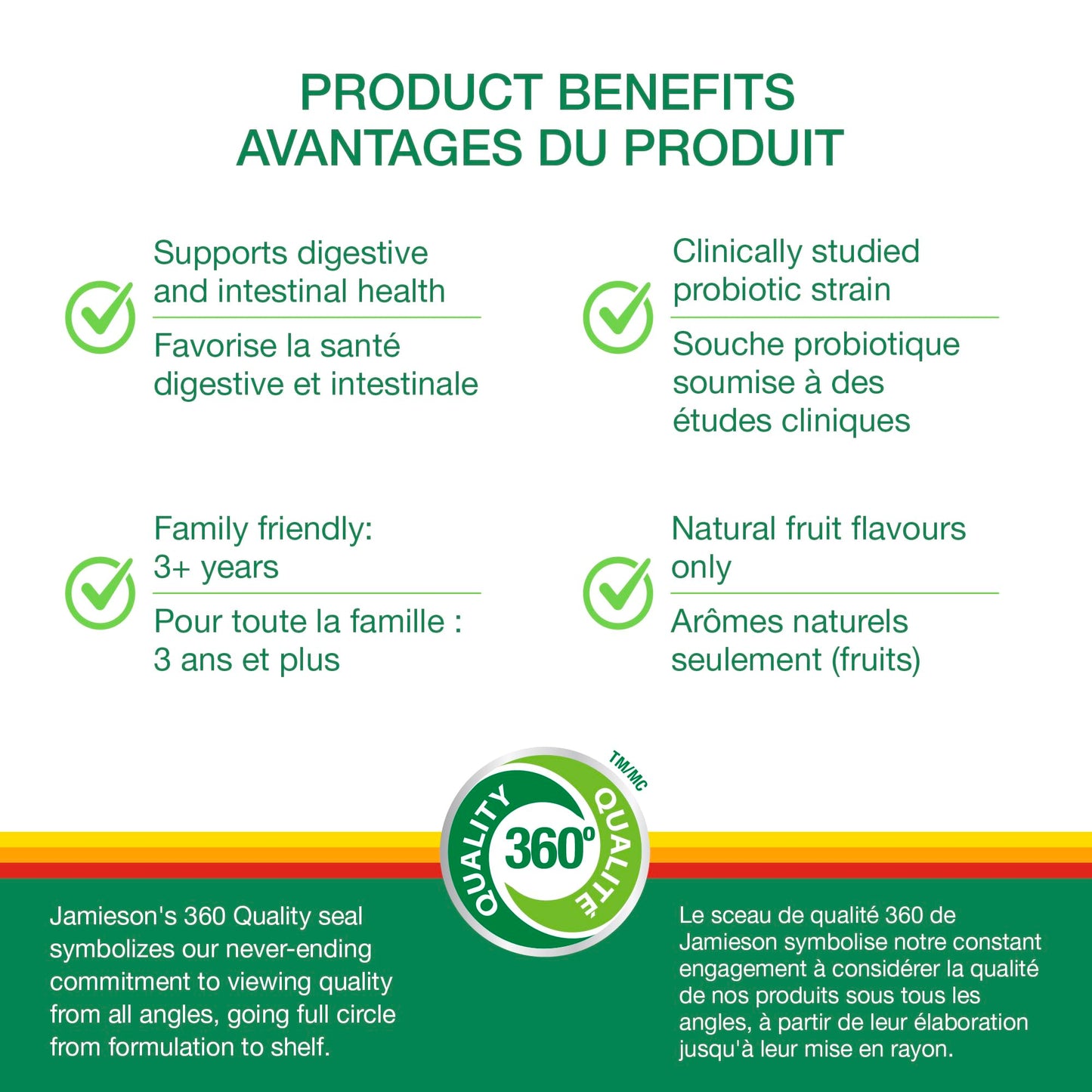 Jamieson Probiotic Gummy, 1 Billion CFU, Berry Blast Flavour, Family Friendly (3+). 45 Gummies. Improves Digestive Health, Supports a Healthy Microbiome, No Artificial Colours or Flavours 🍁 All In One Marketplace Canada