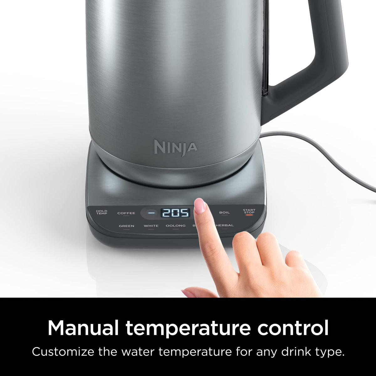 Ninja KT200C Precision Temperature Electric Kettle, 1500 watts, BPA Free, Stainless, 7-Cup Capacity, Hold Temp Setting 🍁 All In One Marketplace Canada
