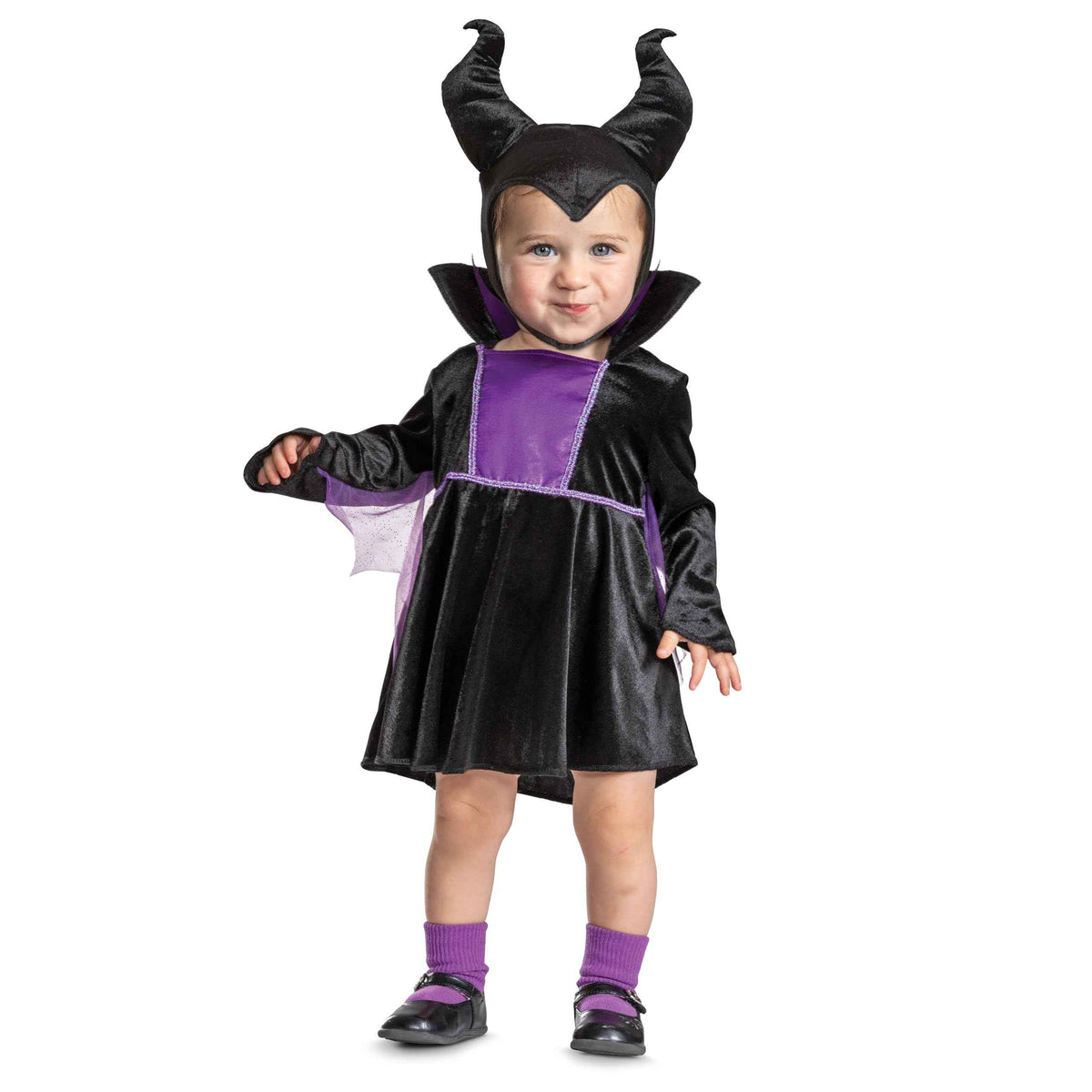 Maleficent Costume for Toddlers, Official Disney Snow White Maleficent Halloween Outfit, Todder Size (3T-4T)