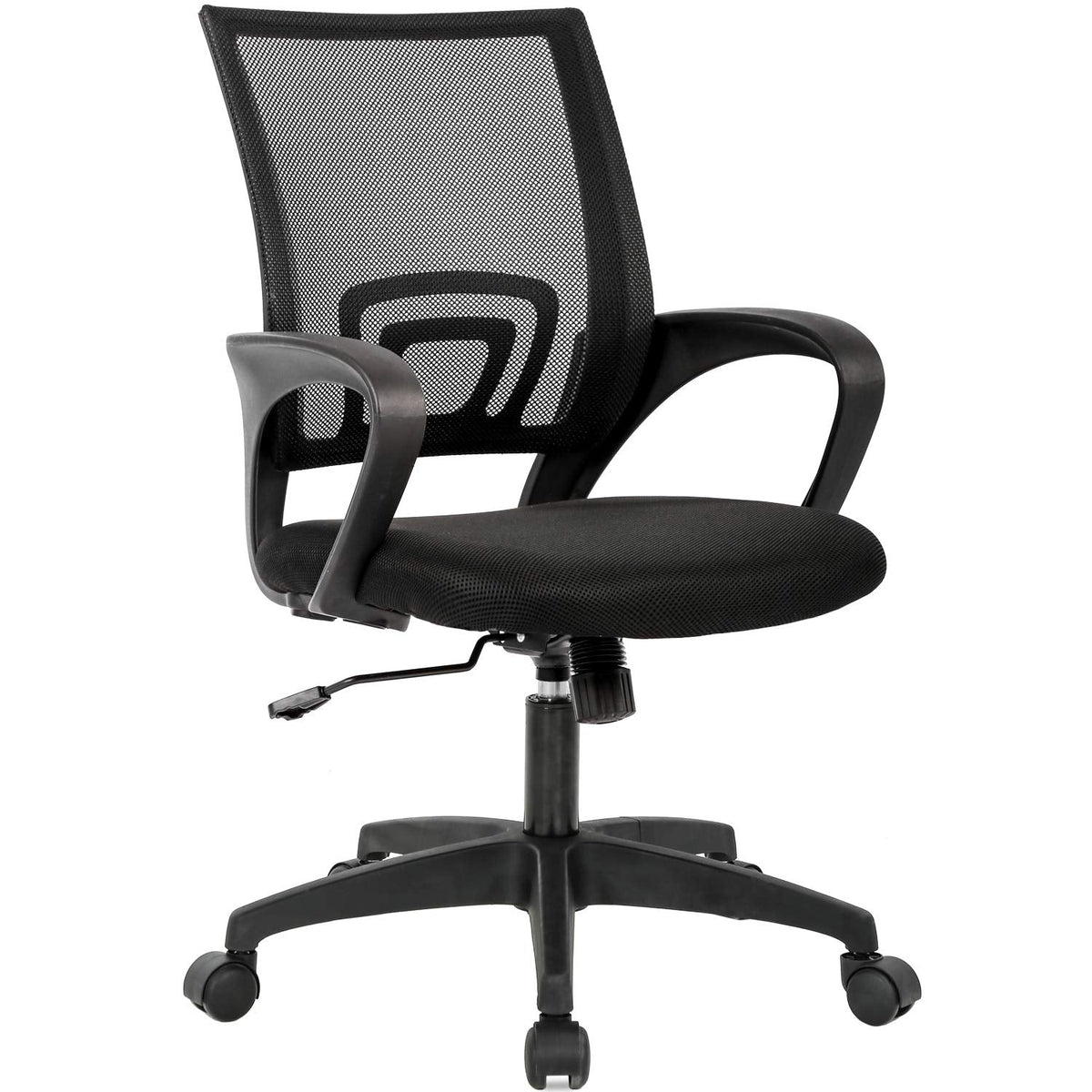 BestOffice Home Office Chair Ergonomic Desk Chair Mesh Computer Chair with Lumbar Support Armrest Executive Rolling Swivel Adjustable Mid Back Task Chair for Women Adults, Black (Black) 🍁 All In One Marketplace Canada
