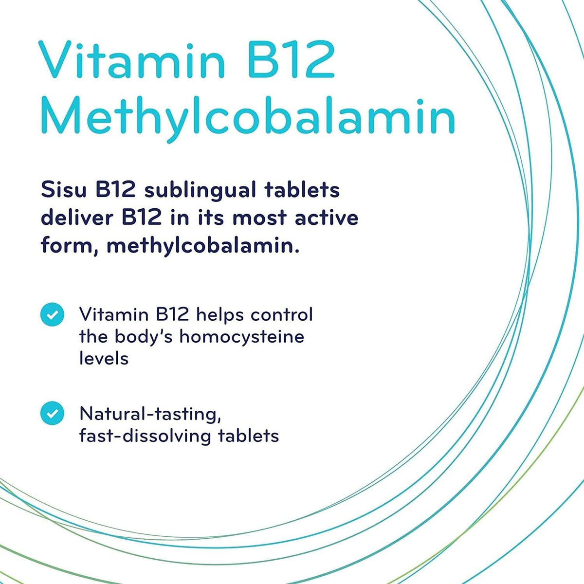 Sisu Vitamin B12 1000 mcg Methylcobalamin Sublingual Tablets, Unflavoured, 180 Tablets, Supports Energy Metabolism and Red Blood Cell Formation 🍁 All In One Marketplace Canada