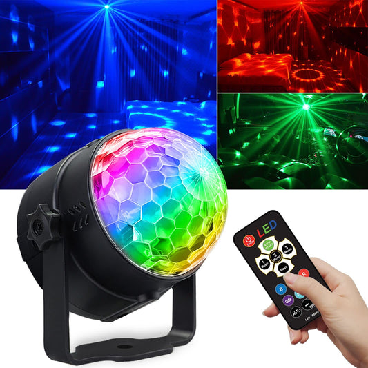 Happy Birthday Disco Party Decorations Lights, USB LED Mini Disco Ball Lamp Sound Activated DJ Dance Stage Light Colourful RGB Strobe Lamp for Home Room Dance Parties Karaoke Xmas Wedding Show Club 🍁 All In One Marketplace Canada