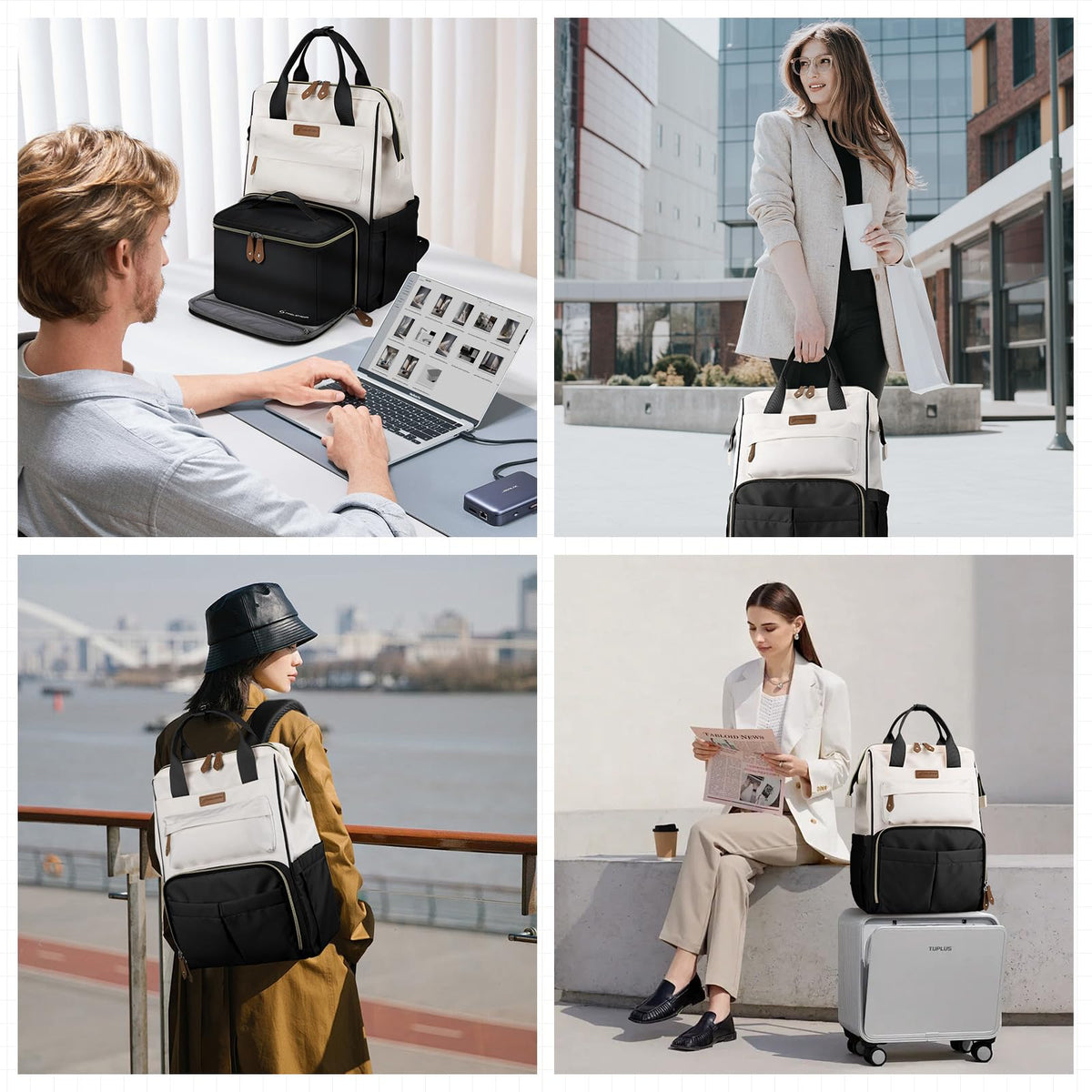 Maelstrom 15.6-17.3" Laptop Backpack with Lunch Box, Work Bag for Women Men 🍁 All In One Marketplace Canada