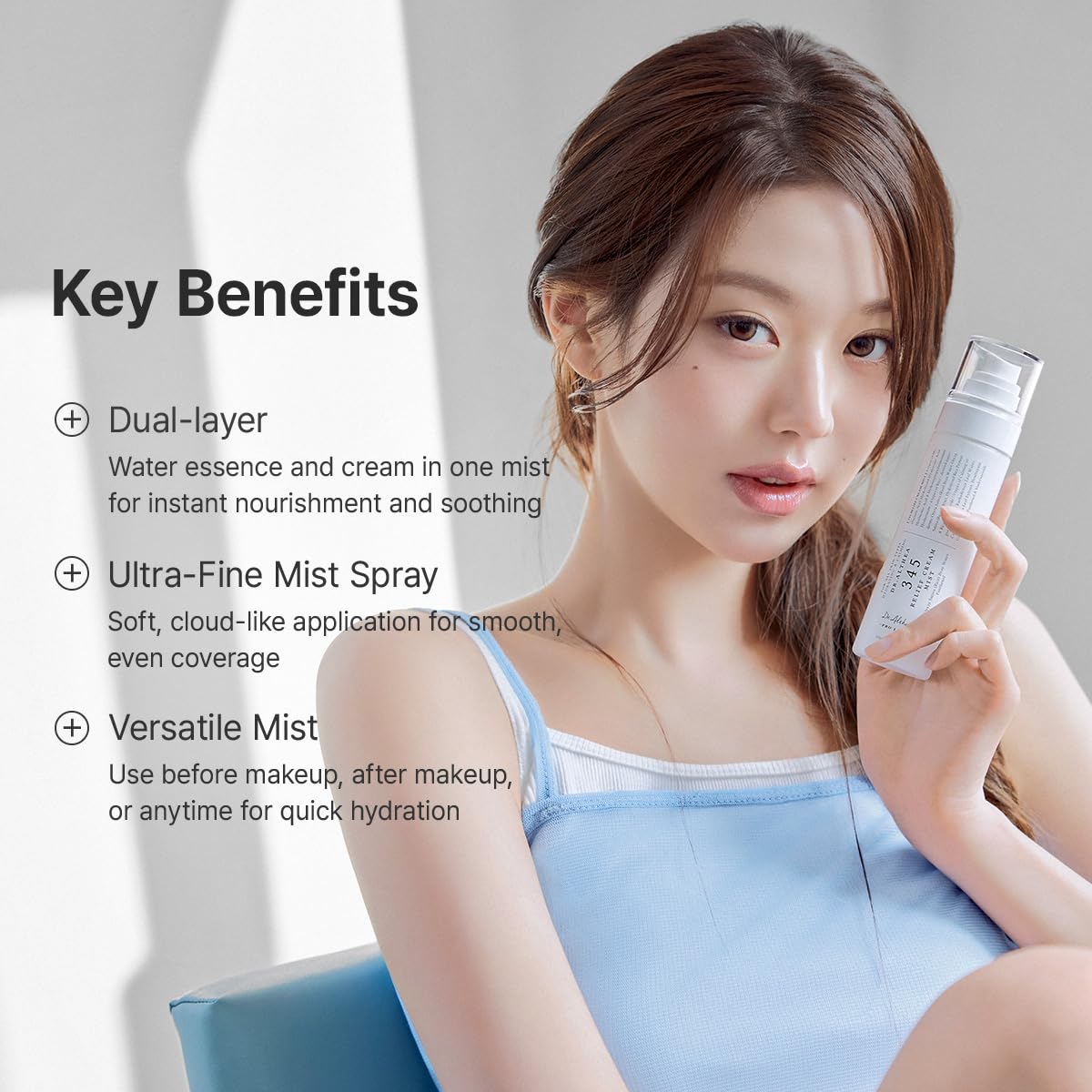 Dr.Althea 345 Relief Cream Mist | Hydrating Facial Mist with Rice Extract | Soothing Care for Sensitive Skin | Vegan Korean Skincare, 100ml 🍁 All In One Marketplace Canada