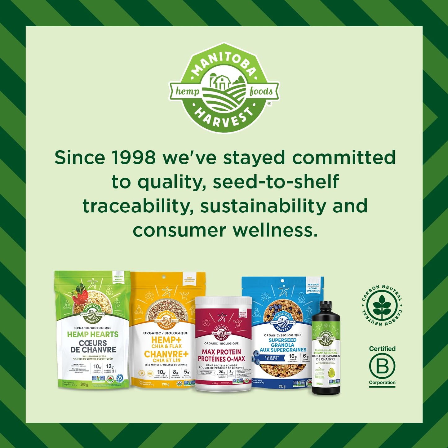 Manitoba Harvest Organic Hemp Hearts Shelled Hemp Seeds, 340g; 10g Plant-Based Protein & 12g Omegas per Serving, Whole 30 Approved, Vegan, Keto, Paleo, Non-GMO, Gluten Free 🍁 All In One Marketplace Canada