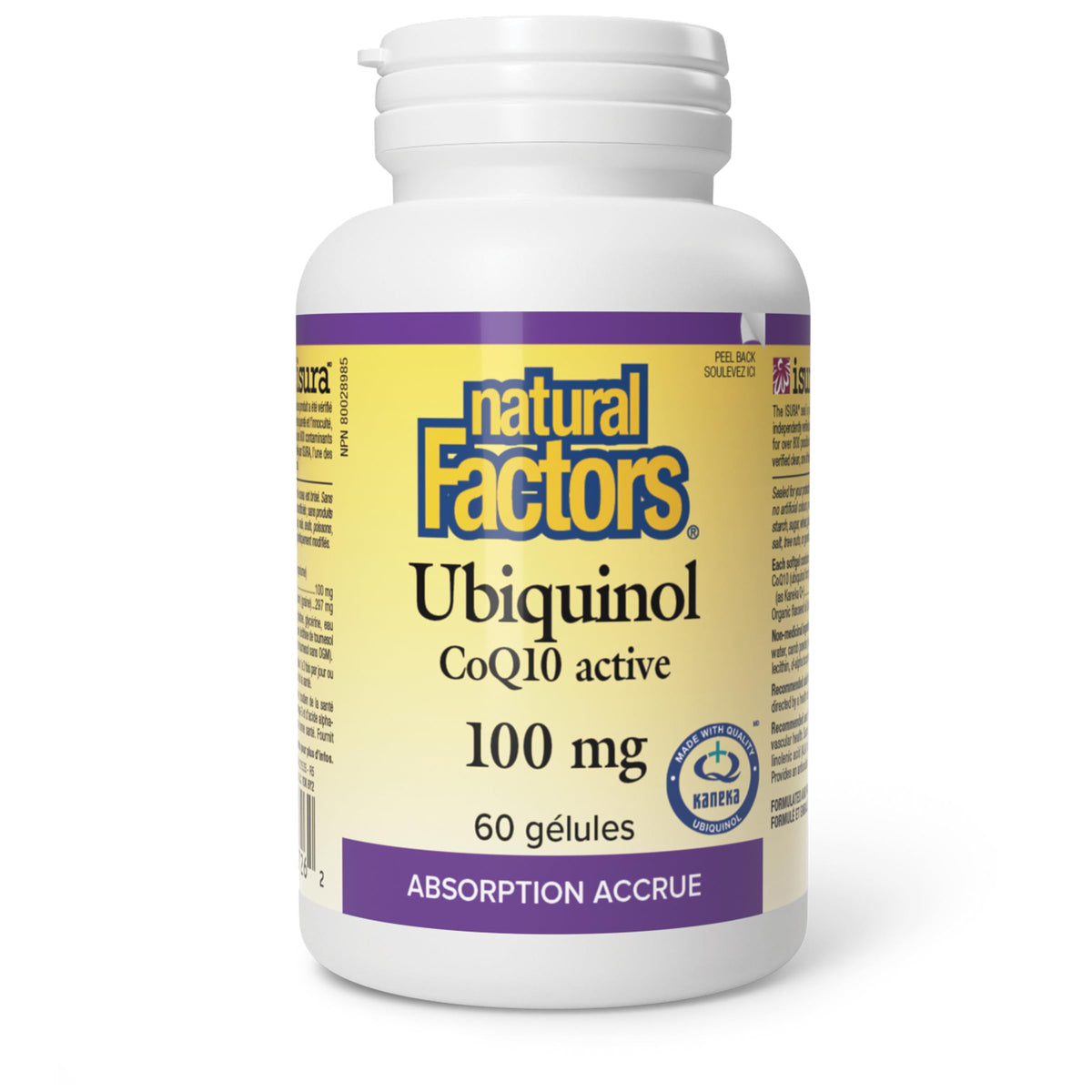 Natural Factors Ubiquinol Active CoQ10 100 mg, 60 Softgels, Supports Cardiovascular Health, Proudly Canadian 🍁 All In One Marketplace Canada