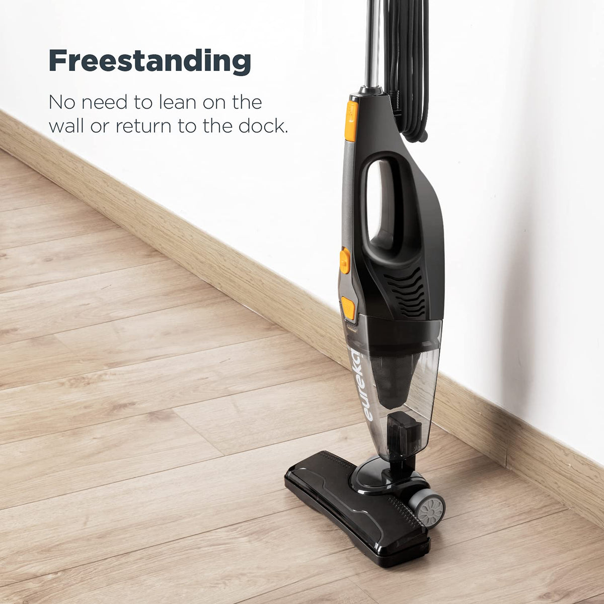 Eureka Home Lightweight Corded Stick Vacuum Cleaner, Powerful Suction Convenient Small Vacuum for Hard Floor, 3-in-1 Hand Vacuum, Blaze Black, NES212C 🍁 All In One Marketplace Canada